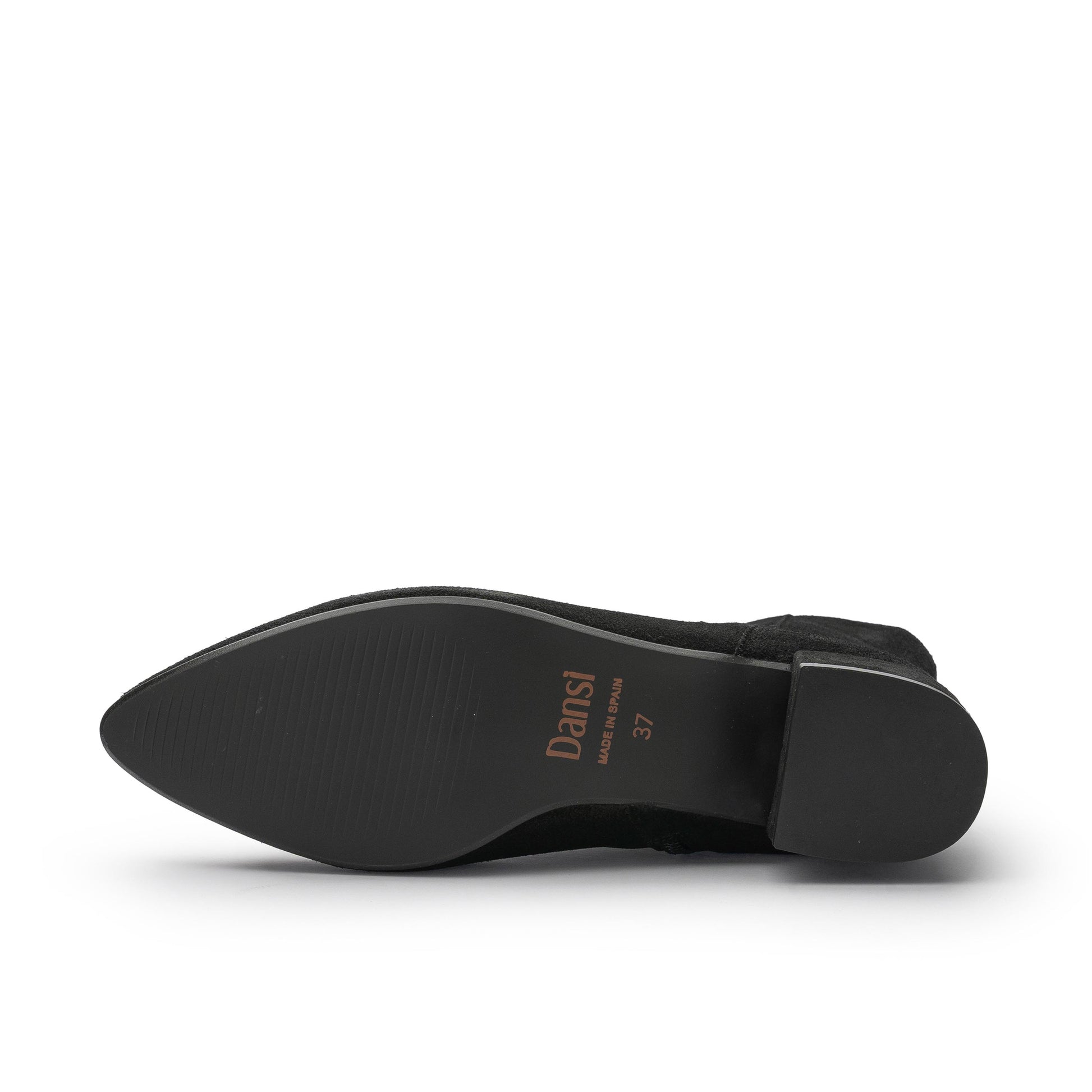 Botín plano ante negro con cremallera 7800A Pepa & Cris