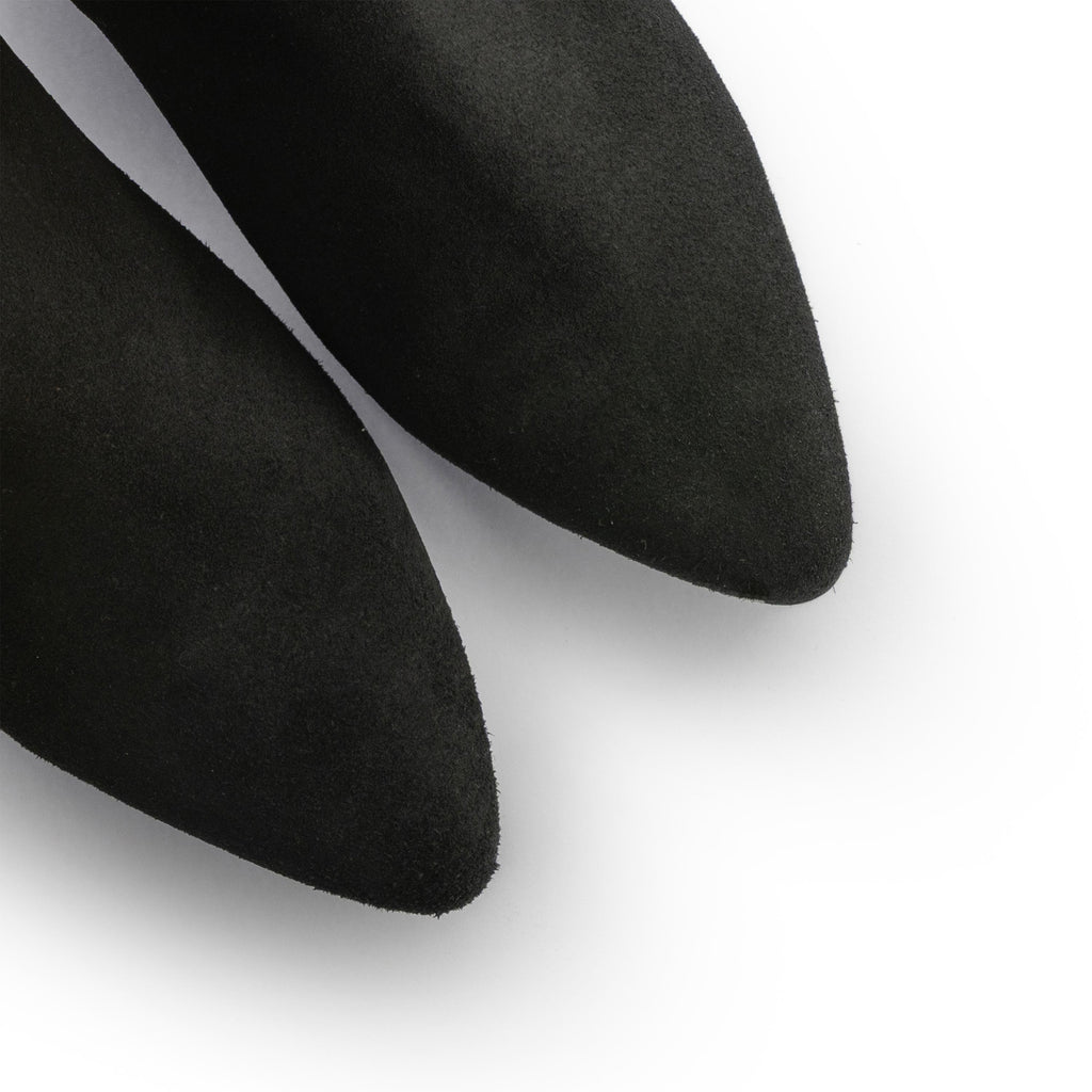 Botín plano ante negro con cremallera 7800A Pepa & Cris