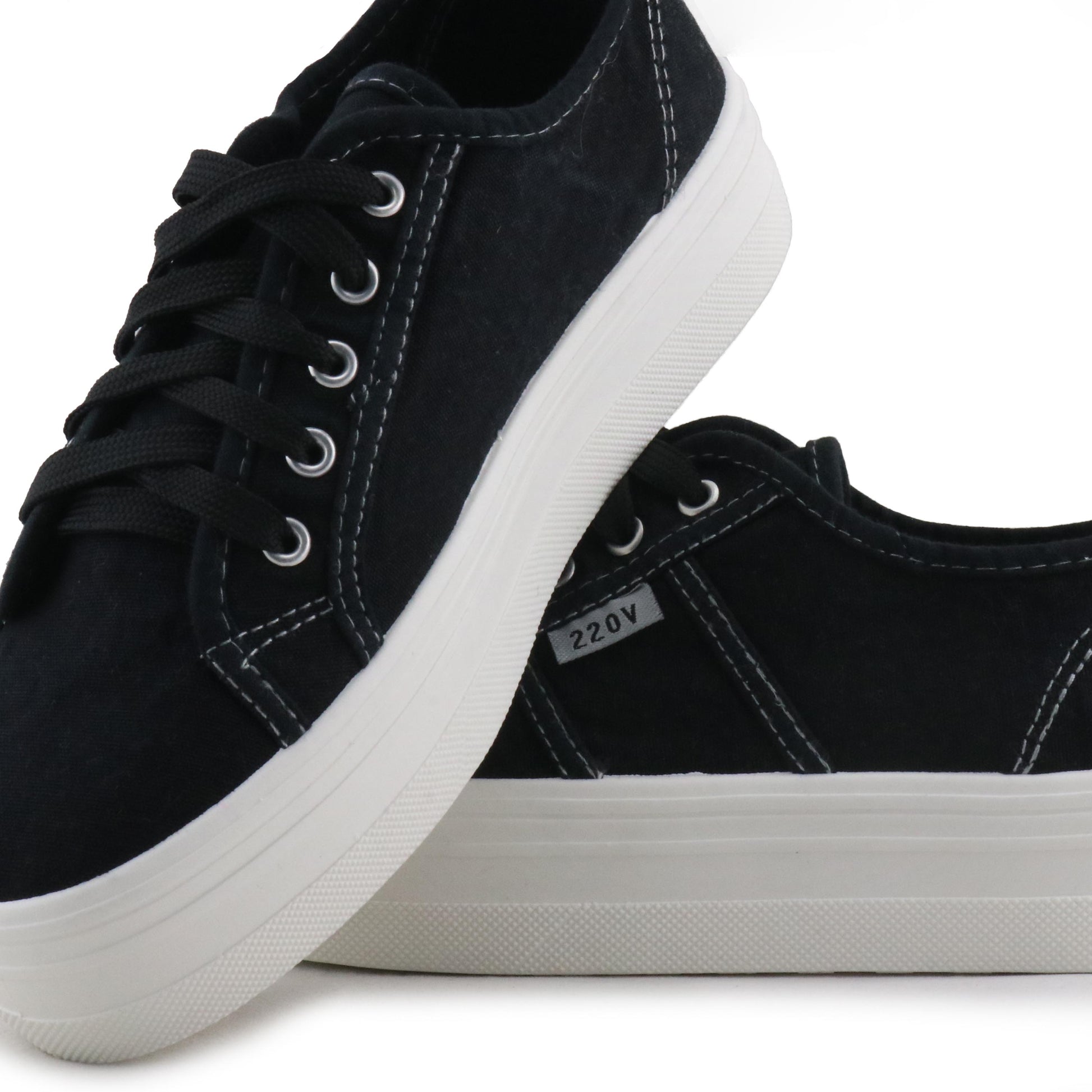 Zapatilla negro lavado con cordón CAPRI de 220V - CAPRI-144-6.jpg