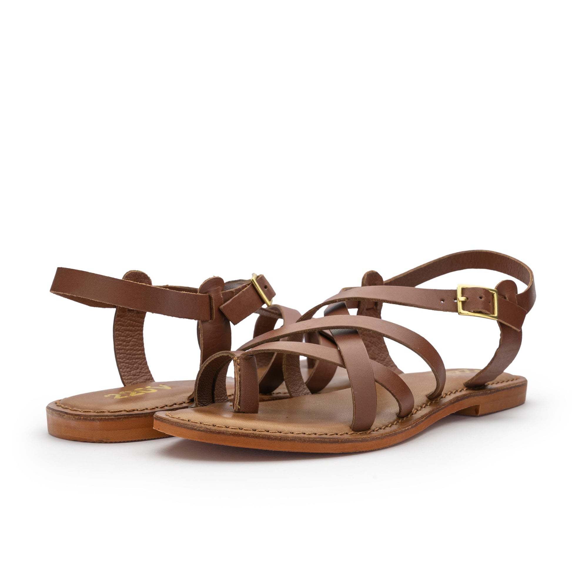 Sandalia plana cuero con hebilla KALISTA de 220V - KALISTA-19-2.jpg