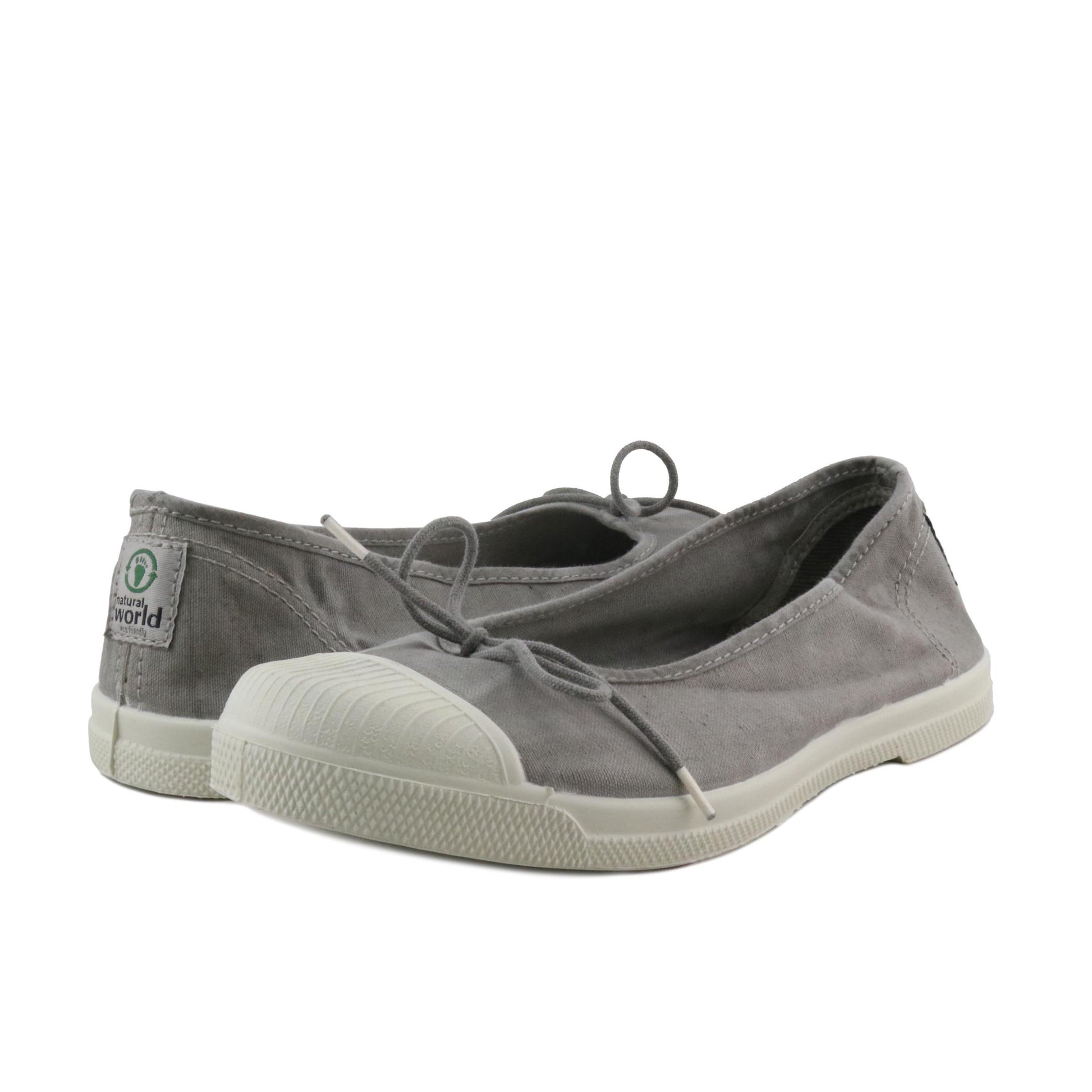Bailarina gris claro lavado con lazo LONA128 Natural World - LONA128-349-2.jpg