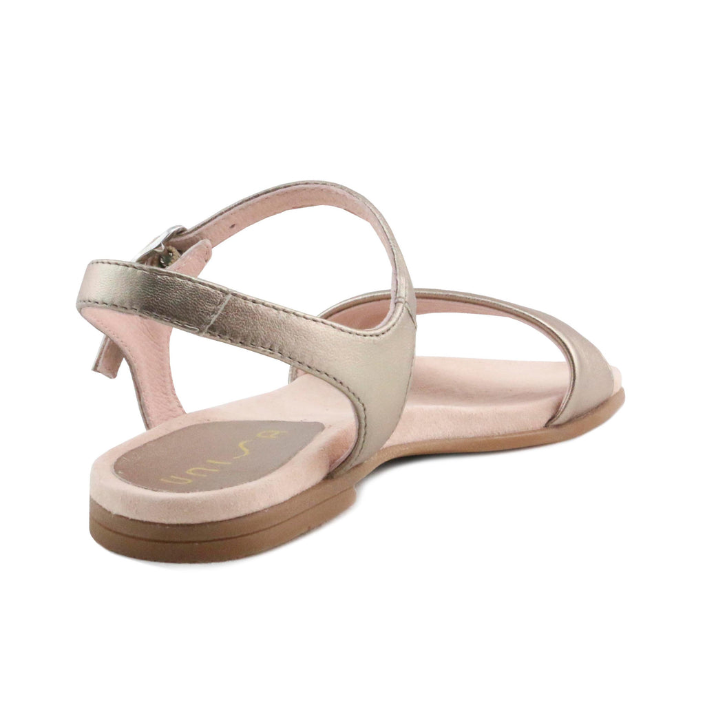 Sandalia plana bronce con hebilla LARYN de Unisa - LARYN-109-3.jpg