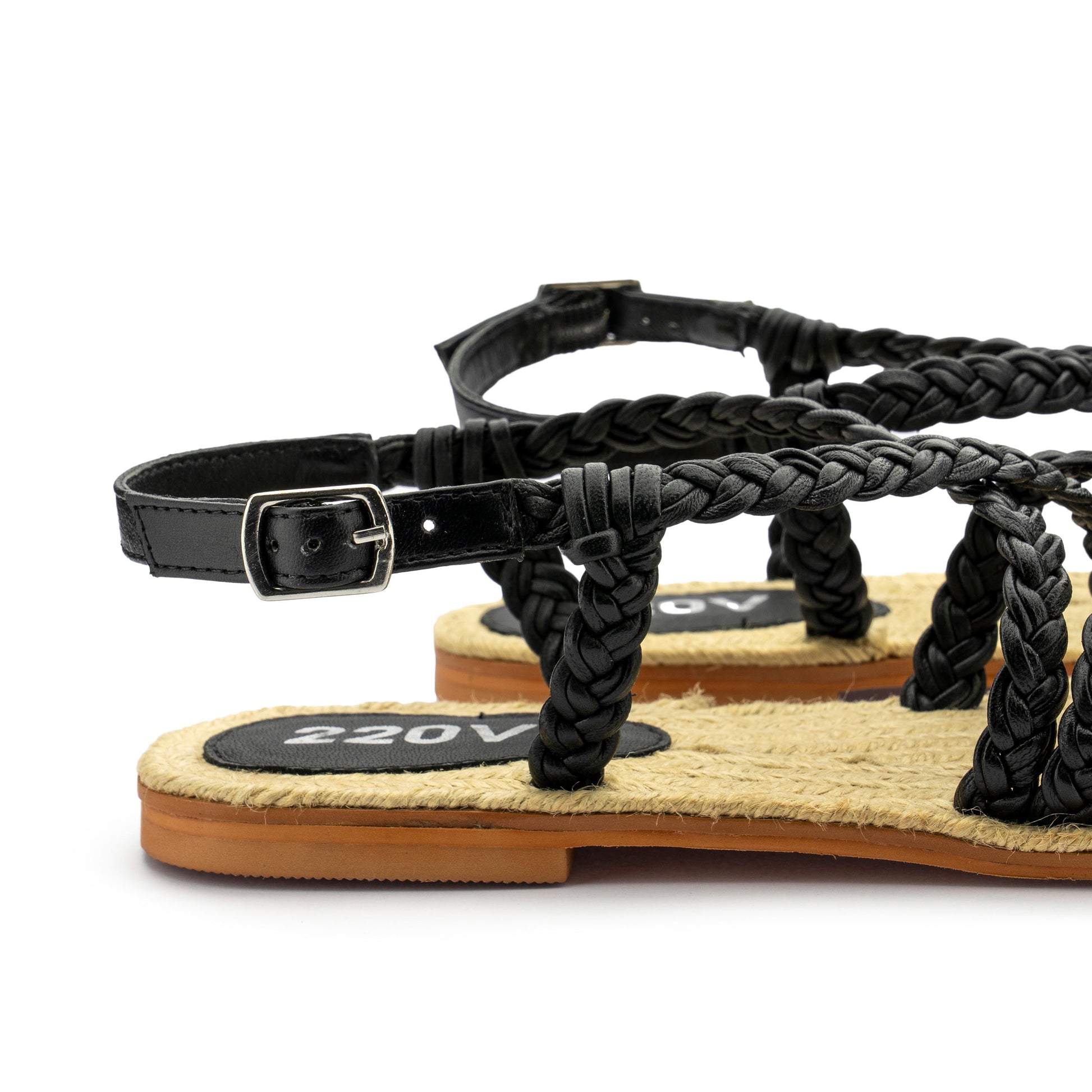 Sandalia plana negro con hebilla DELMA de 220V - DELMA-20-5.jpg