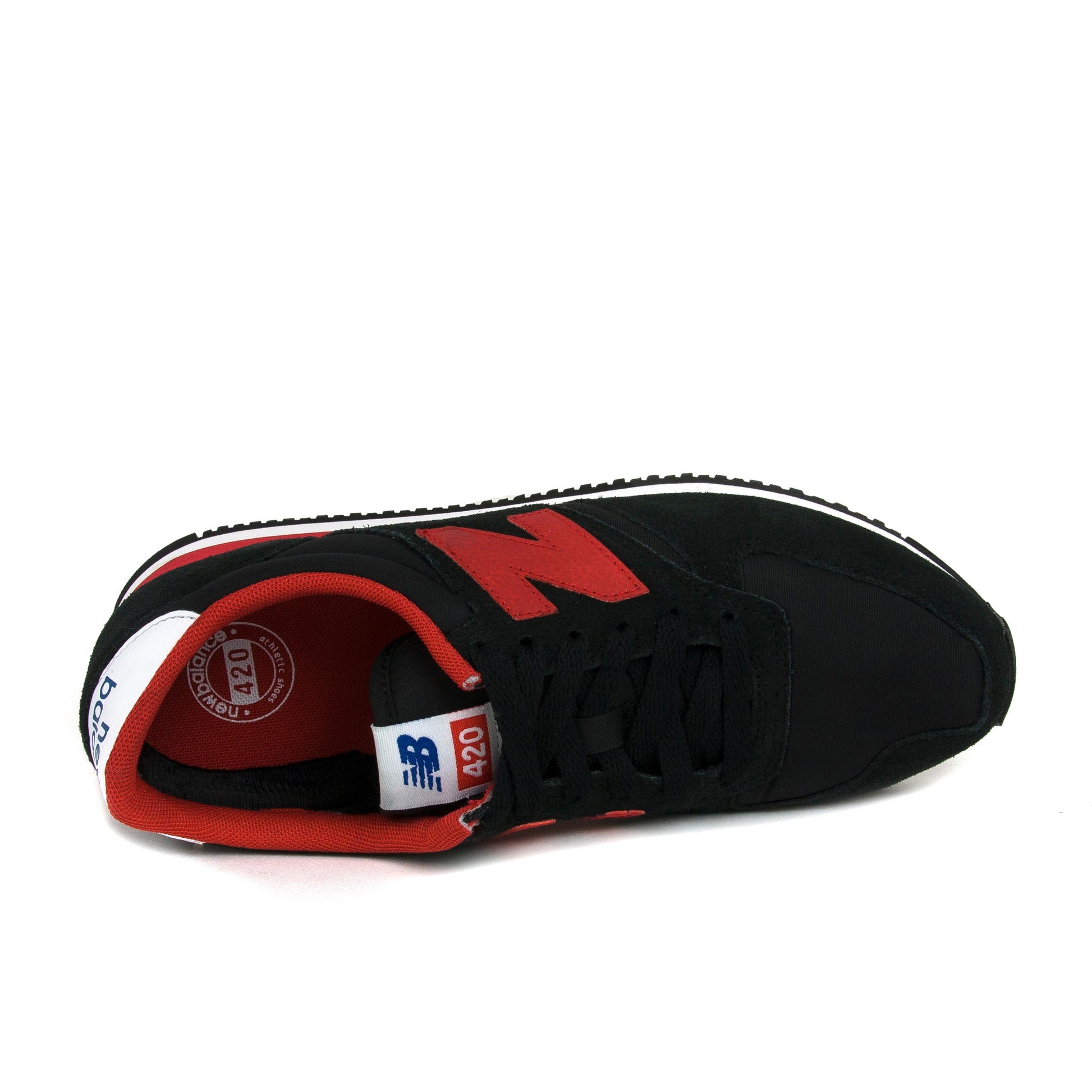 Deportiva negro/rojo con cordón U420 de New Balance - U420-229N ROJO-6.jpg
