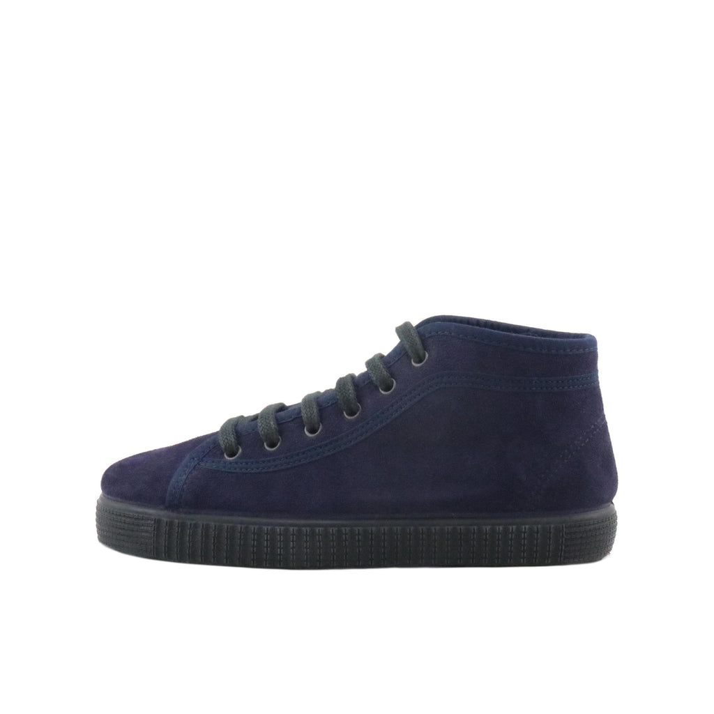 Bota serraje azul con cordón 87267 de La Cadena - 87267-27-1.jpg