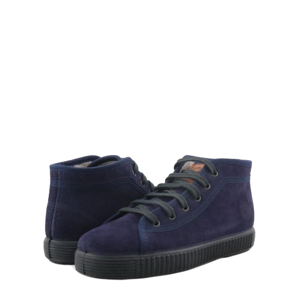Bota serraje azul con cordón 87267 de La Cadena - 87267-27-2.jpg