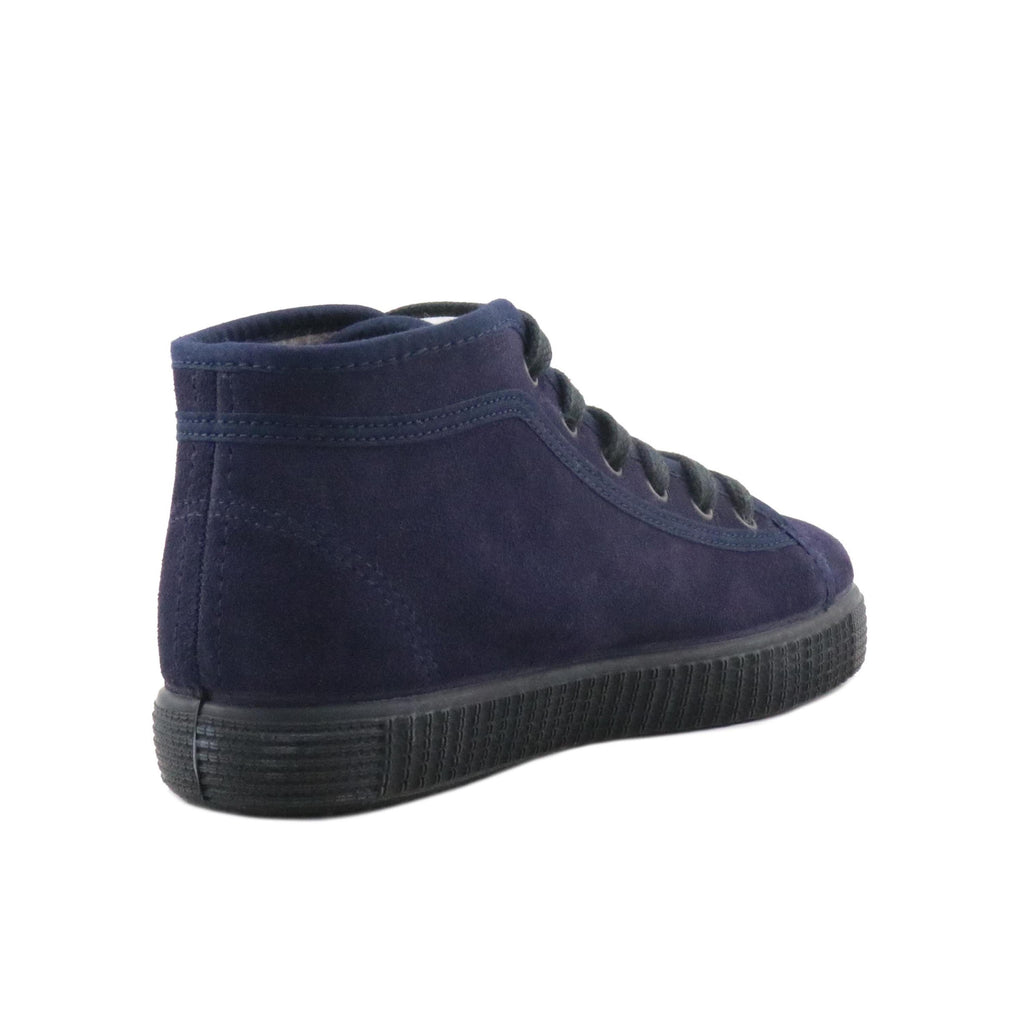 Bota serraje azul con cordón 87267 de La Cadena - 87267-27-3.jpg