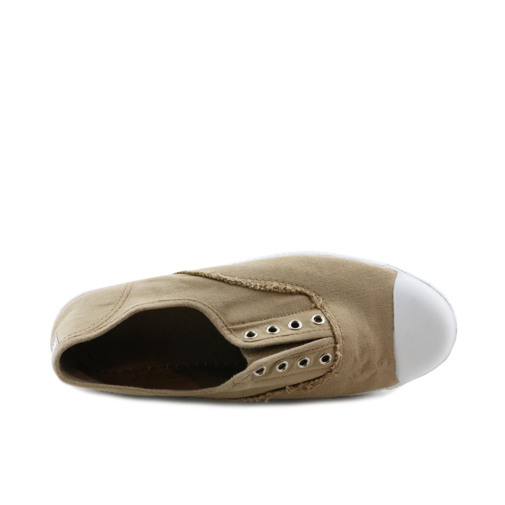 Zapatilla beige oscuro con elástico 88088 La Cadena - 88088-0-5.jpg