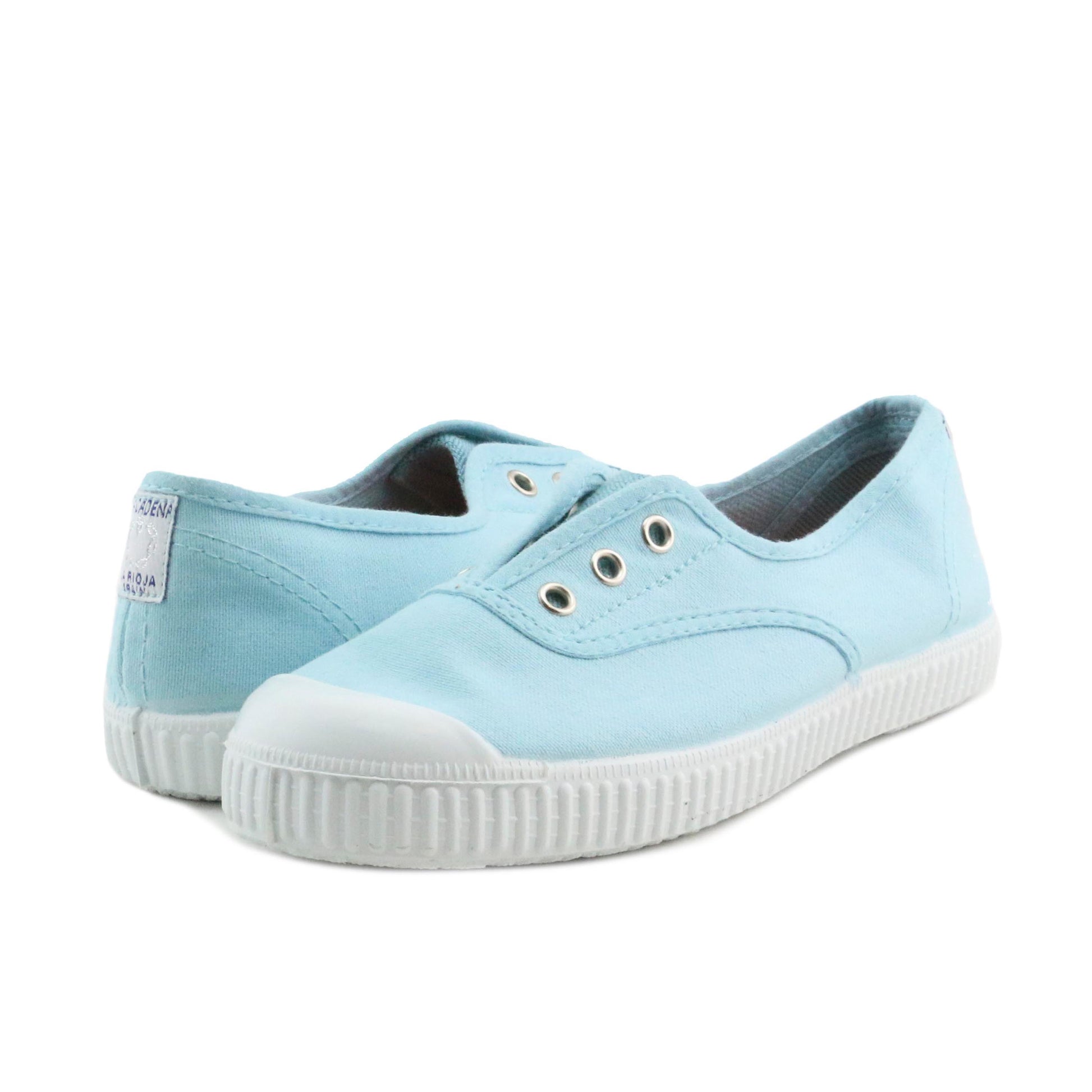 Zapatilla verde agua con elástico 88088 La Cadena - 88088-105-2.jpg