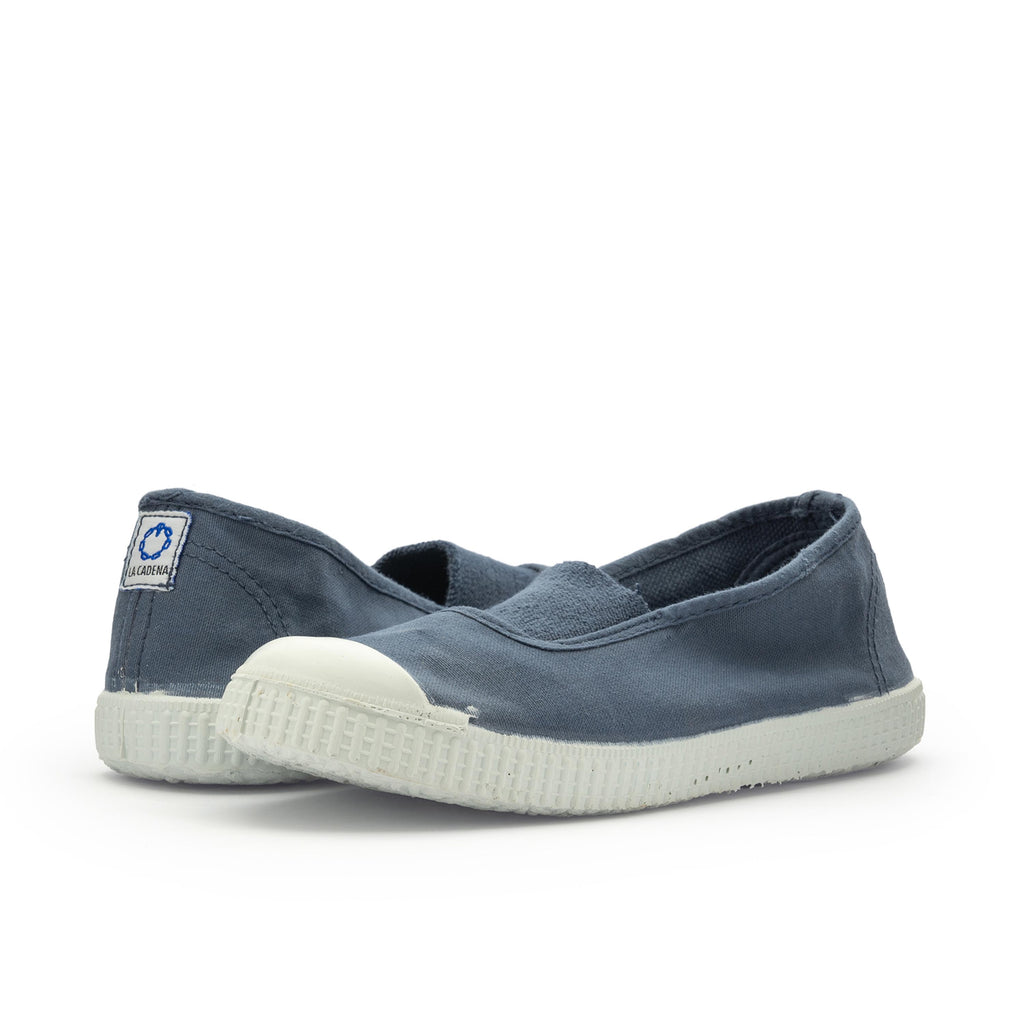 Zapatilla gris con elástico 88478 de La Cadena - 88478-552-2.jpg