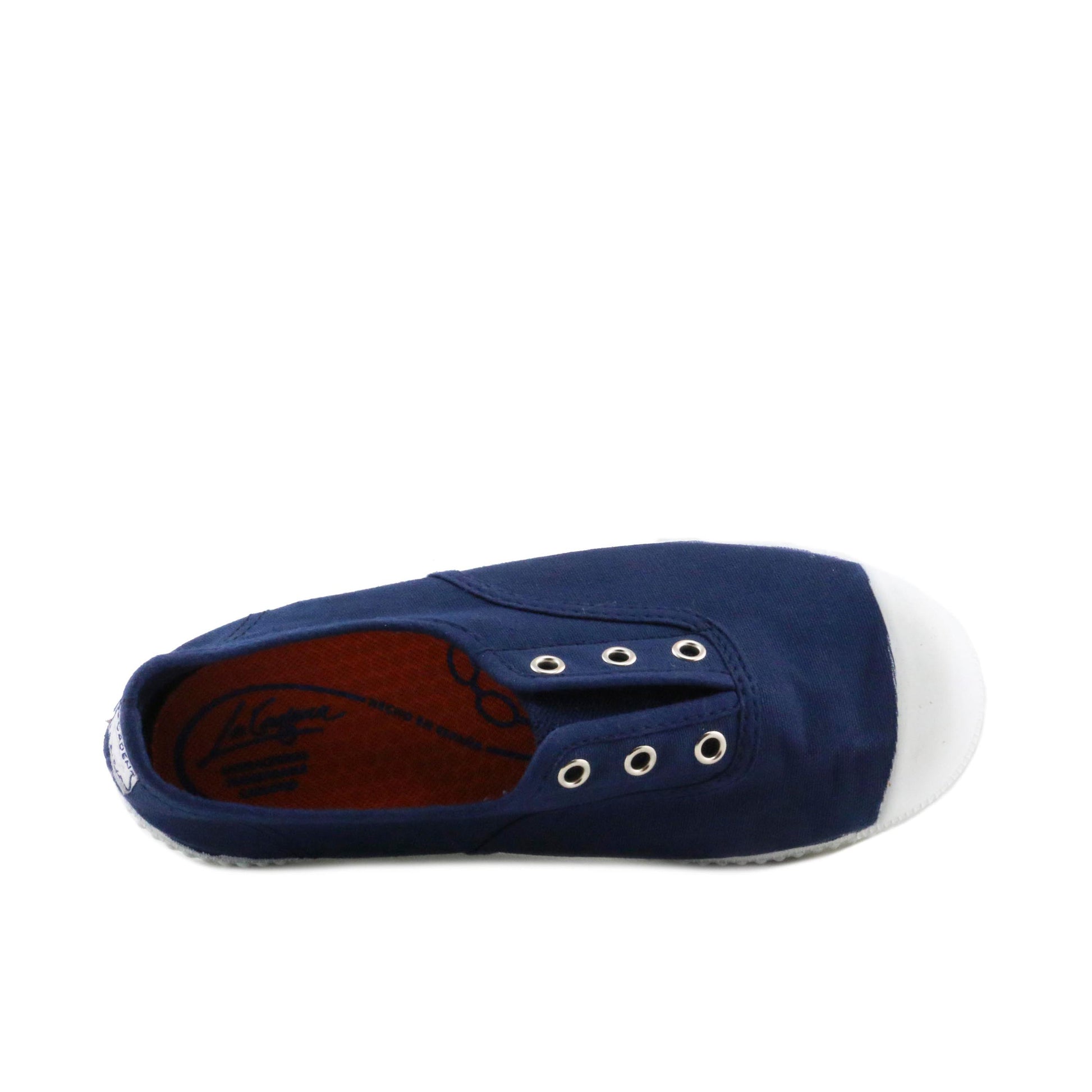 Zapatilla azul con elástico 88088 de La Cadena - 88088-7-6.jpg