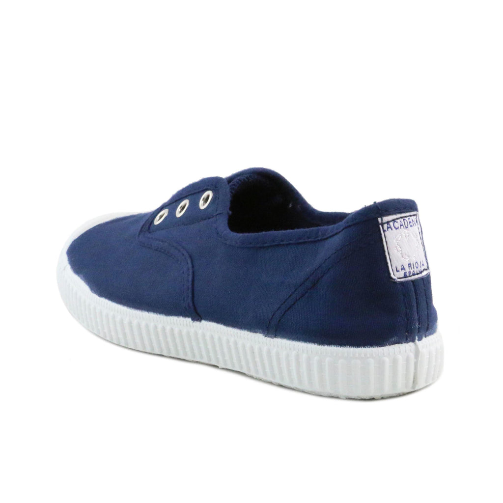 Zapatilla azul con elástico 88088 de La Cadena - 88088-7-4.jpg