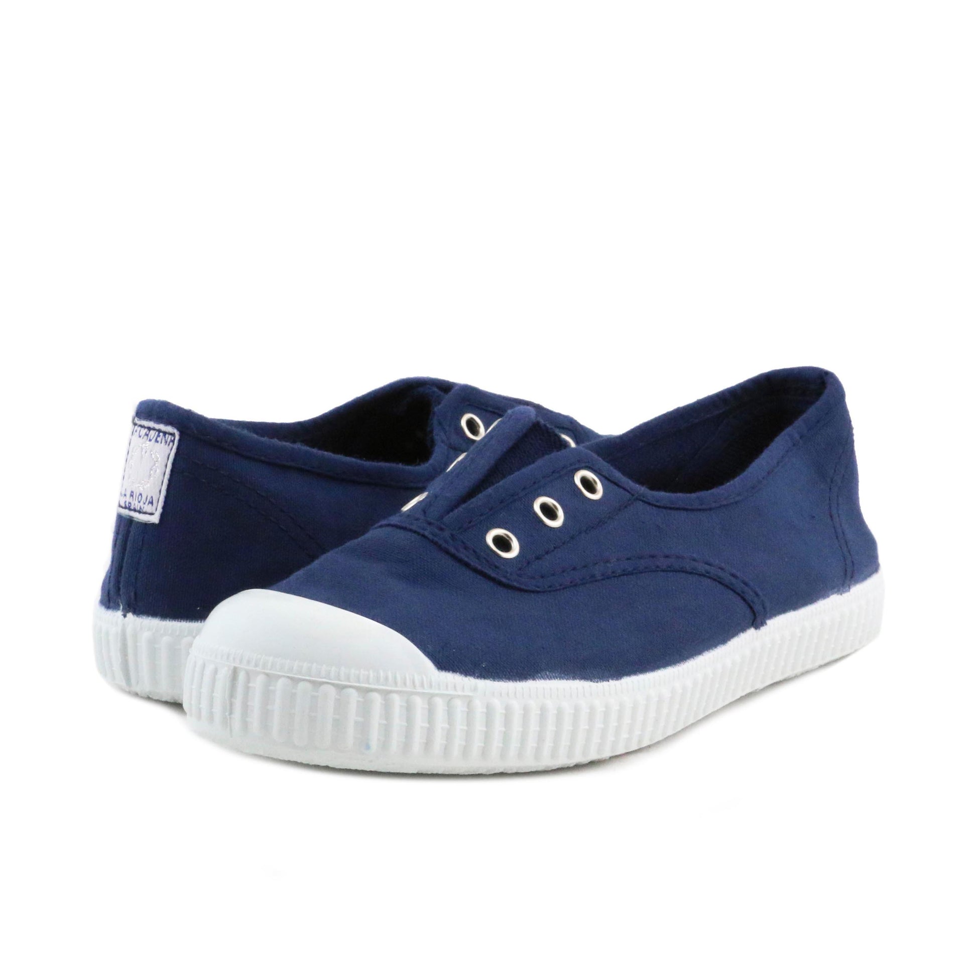 Zapatilla azul con elástico 88088 de La Cadena - 88088-7-2.jpg