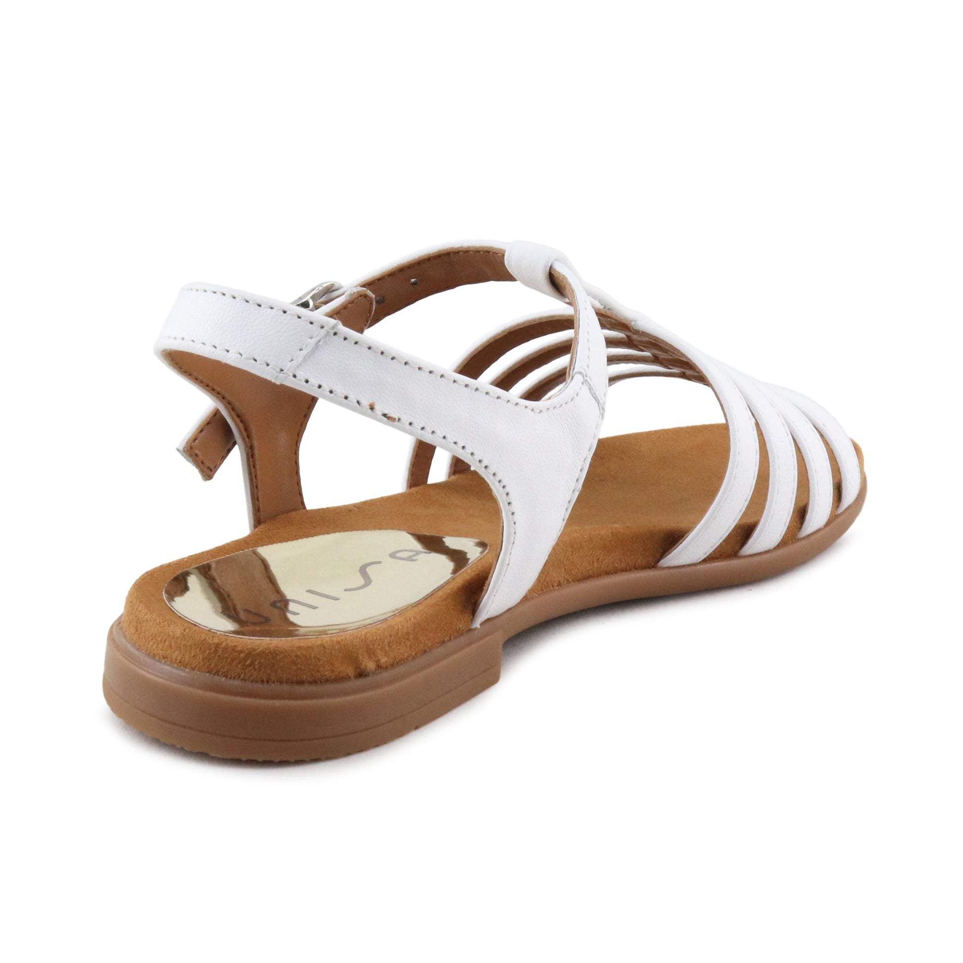 Sandalia plana blanco con hebilla LOKE de Unisa - LOKE-30-3.jpg