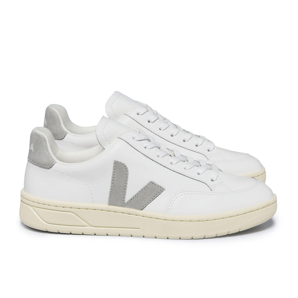 Deportiva blanco/gris claro con cordón V12 de Veja - V12-433-5.jpg