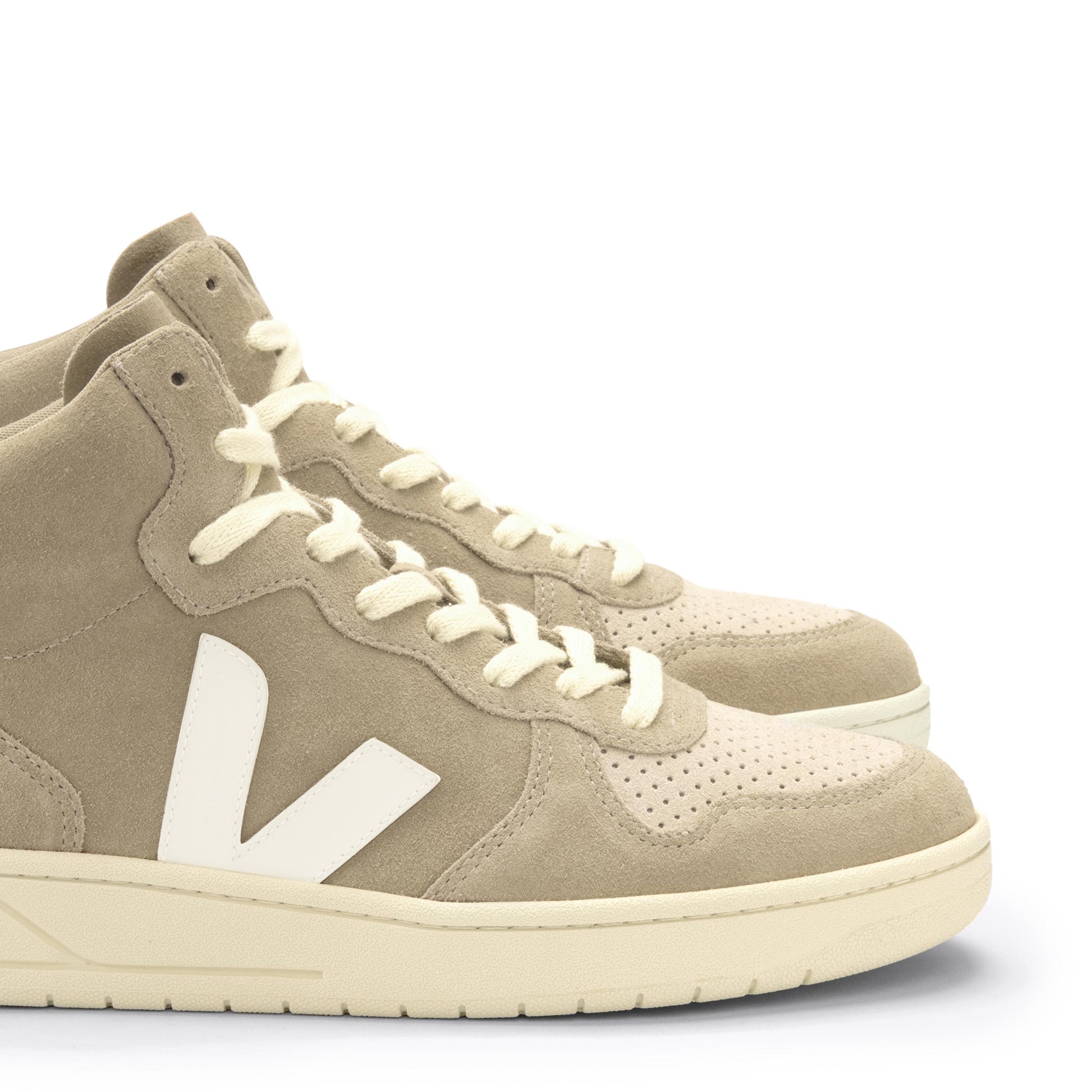 Deportiva casual dune/blanco con cordón V15 de Veja - V15-476-6.jpg