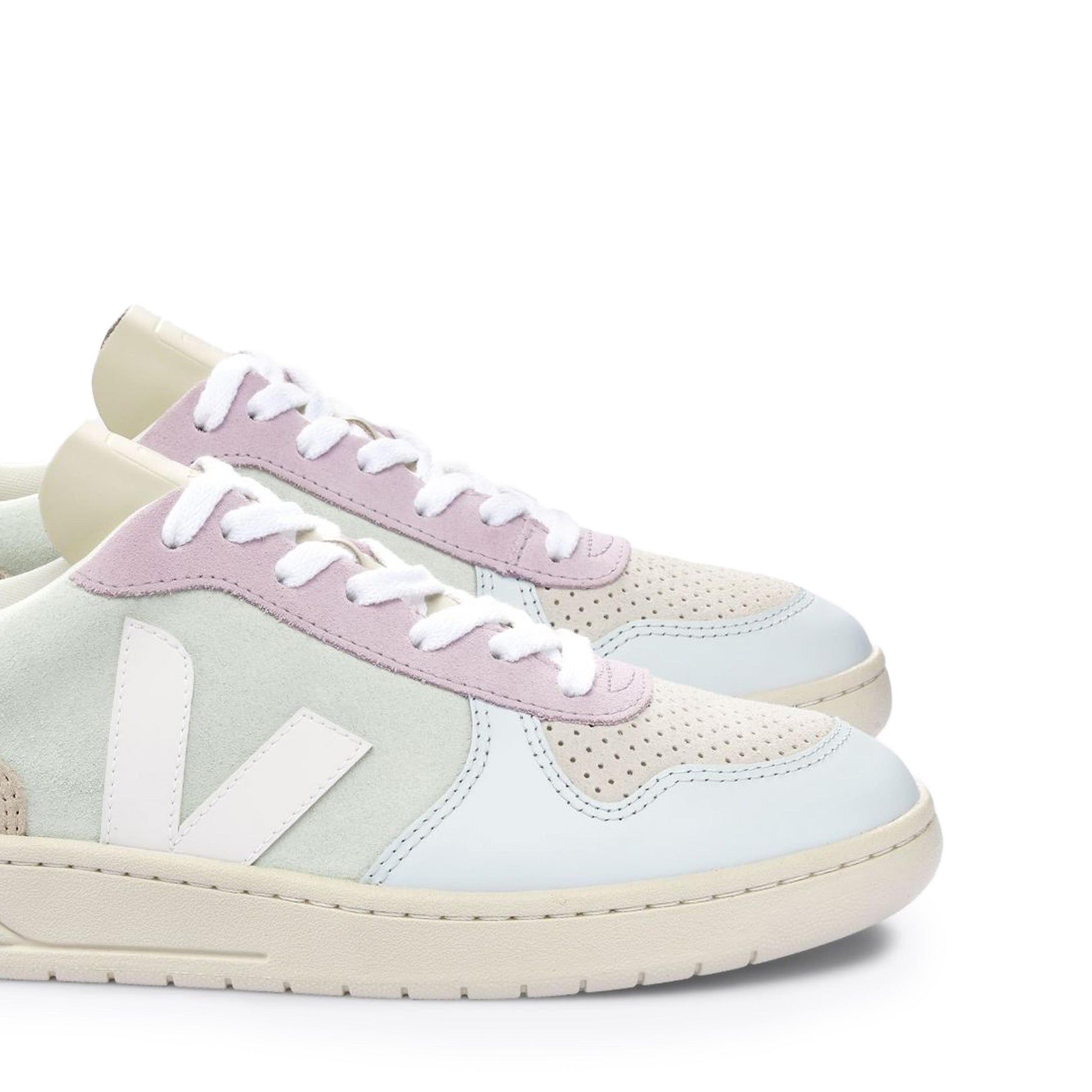 Deportiva jade multicolor con cordón V10 de Veja - V10-495-6.jpg