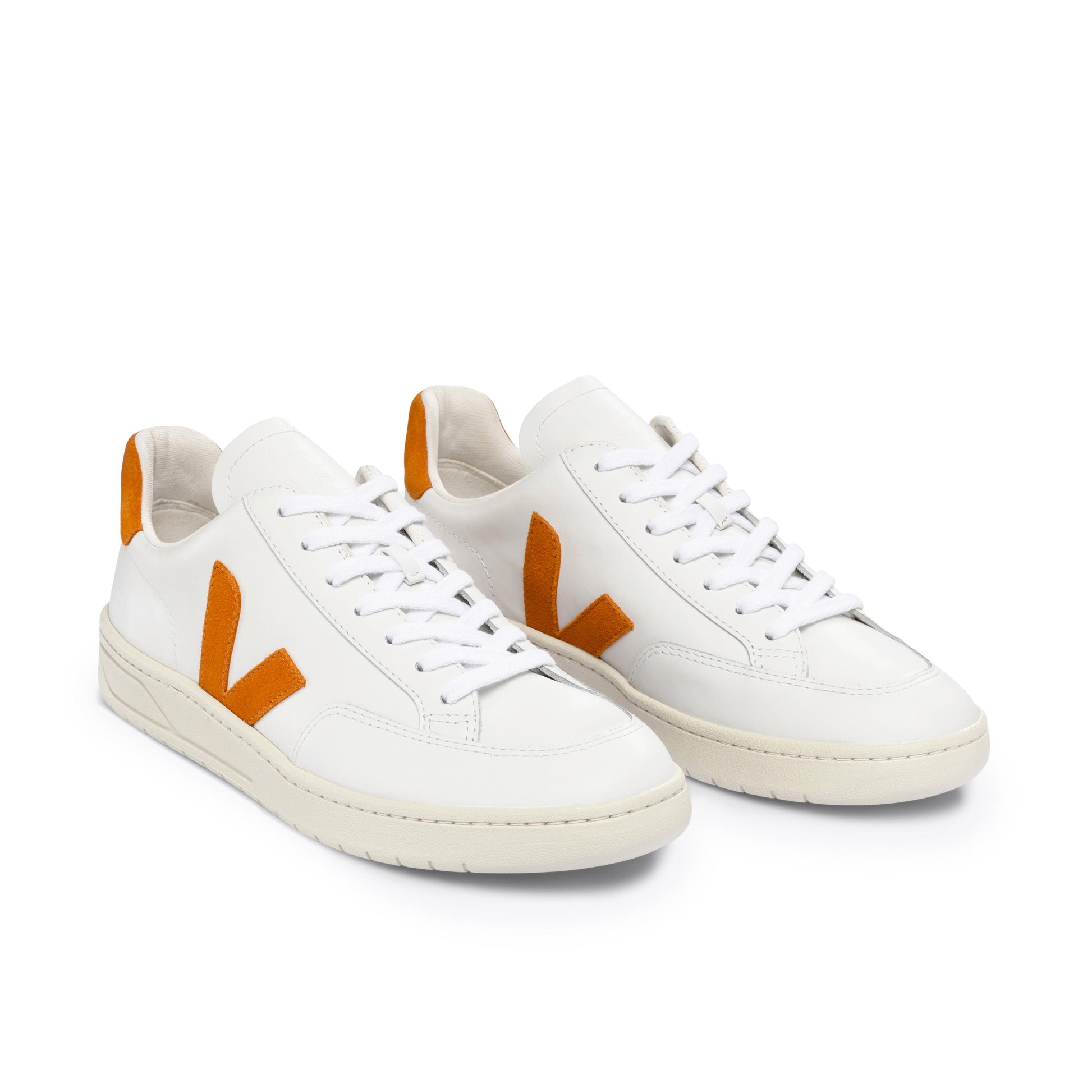 Deportiva blanco/pumpkin con cordón V12 de Veja - V12-500-3.jpg