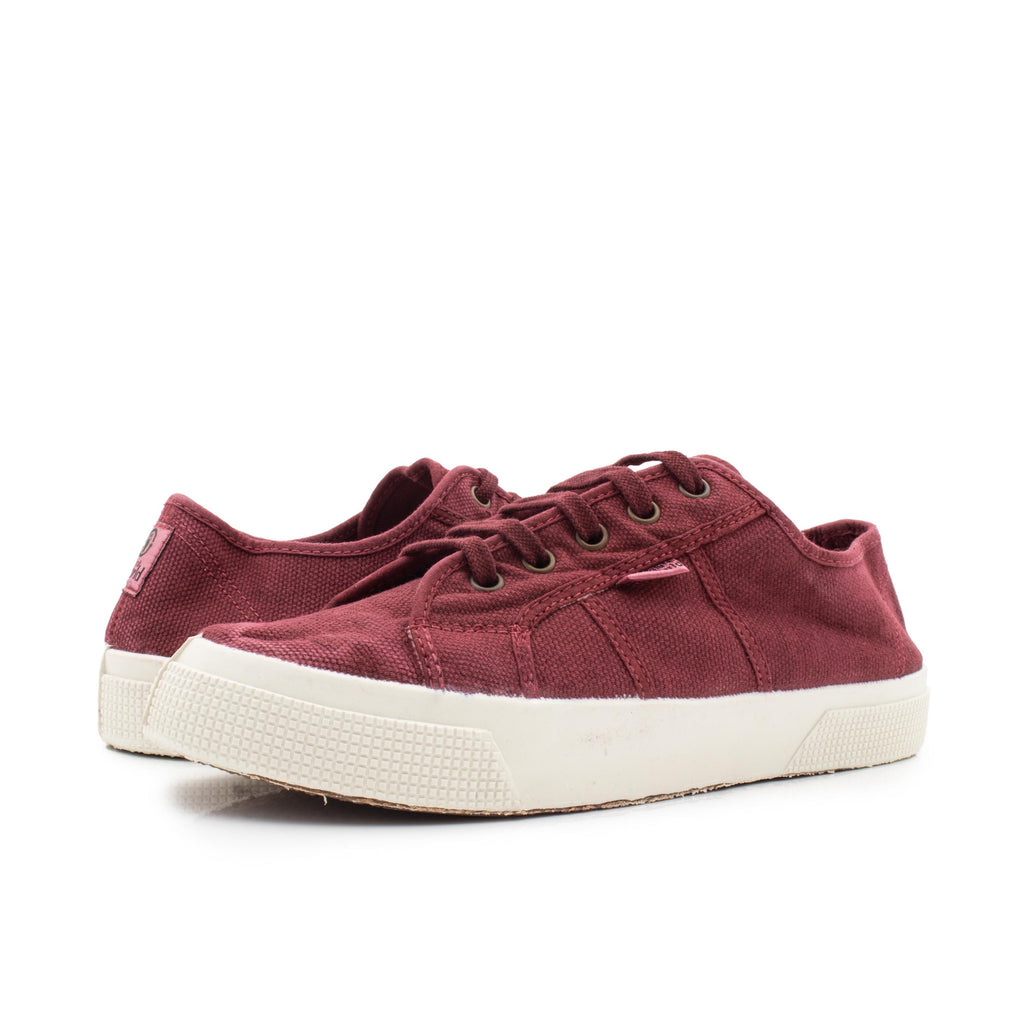 Zapatilla burdeos lavado con cordón 901 Natural World - 901-212-2.jpg