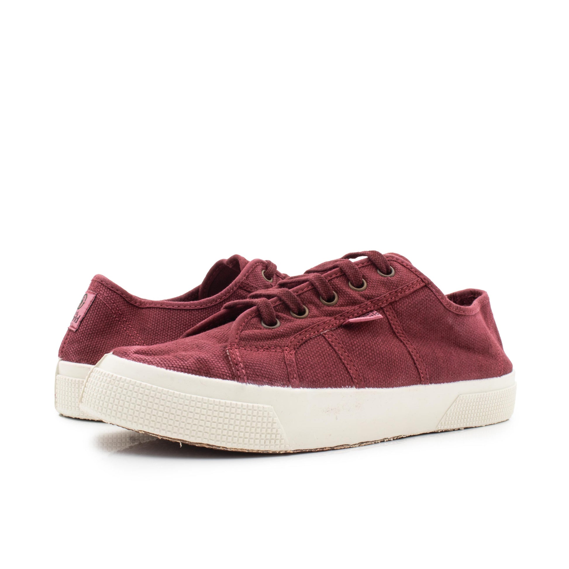 Zapatilla burdeos lavado con cordón 901 Natural World - 901-212-2.jpg