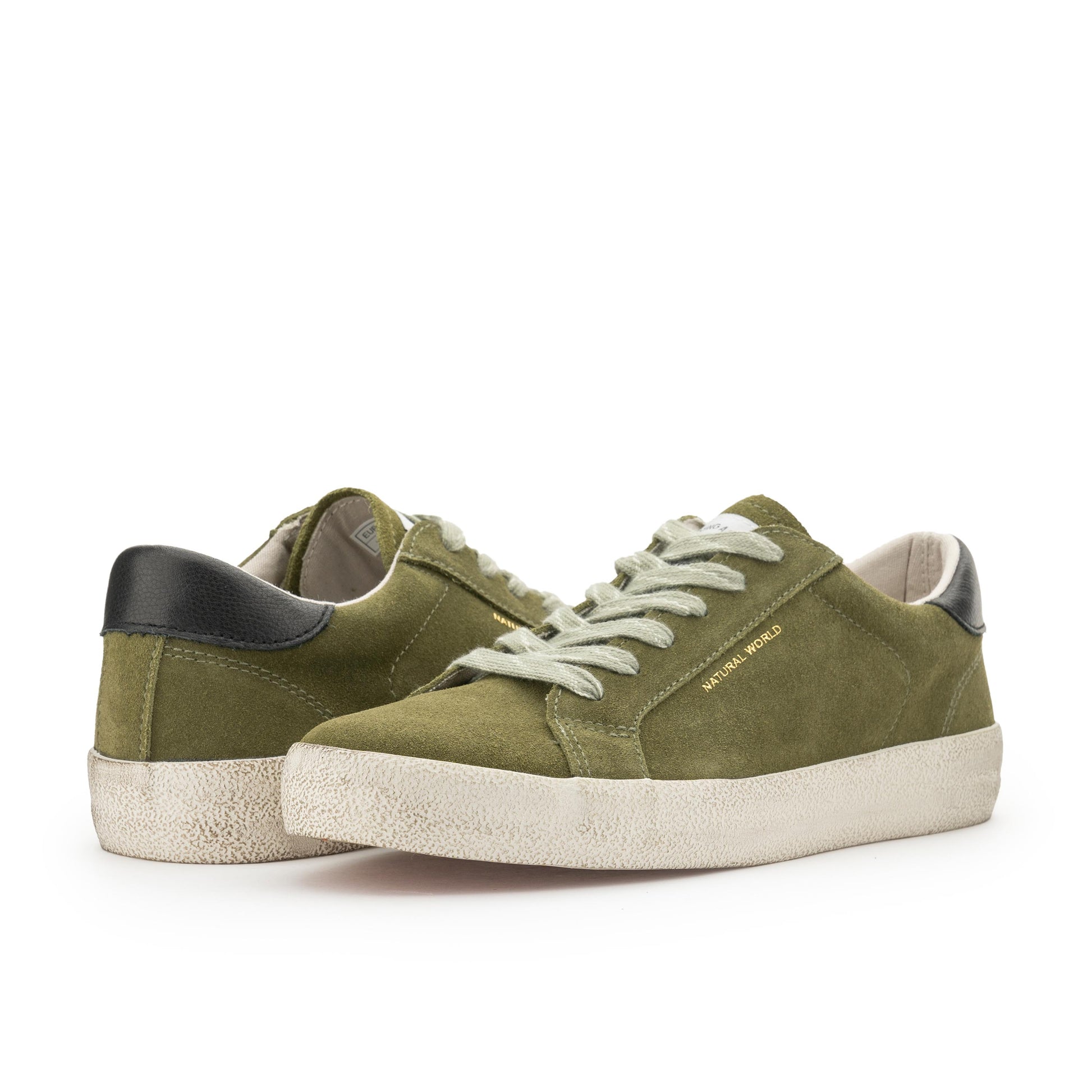 Zapatilla kaki con cordón 9030 de Natural World - 9030-33-2.jpg