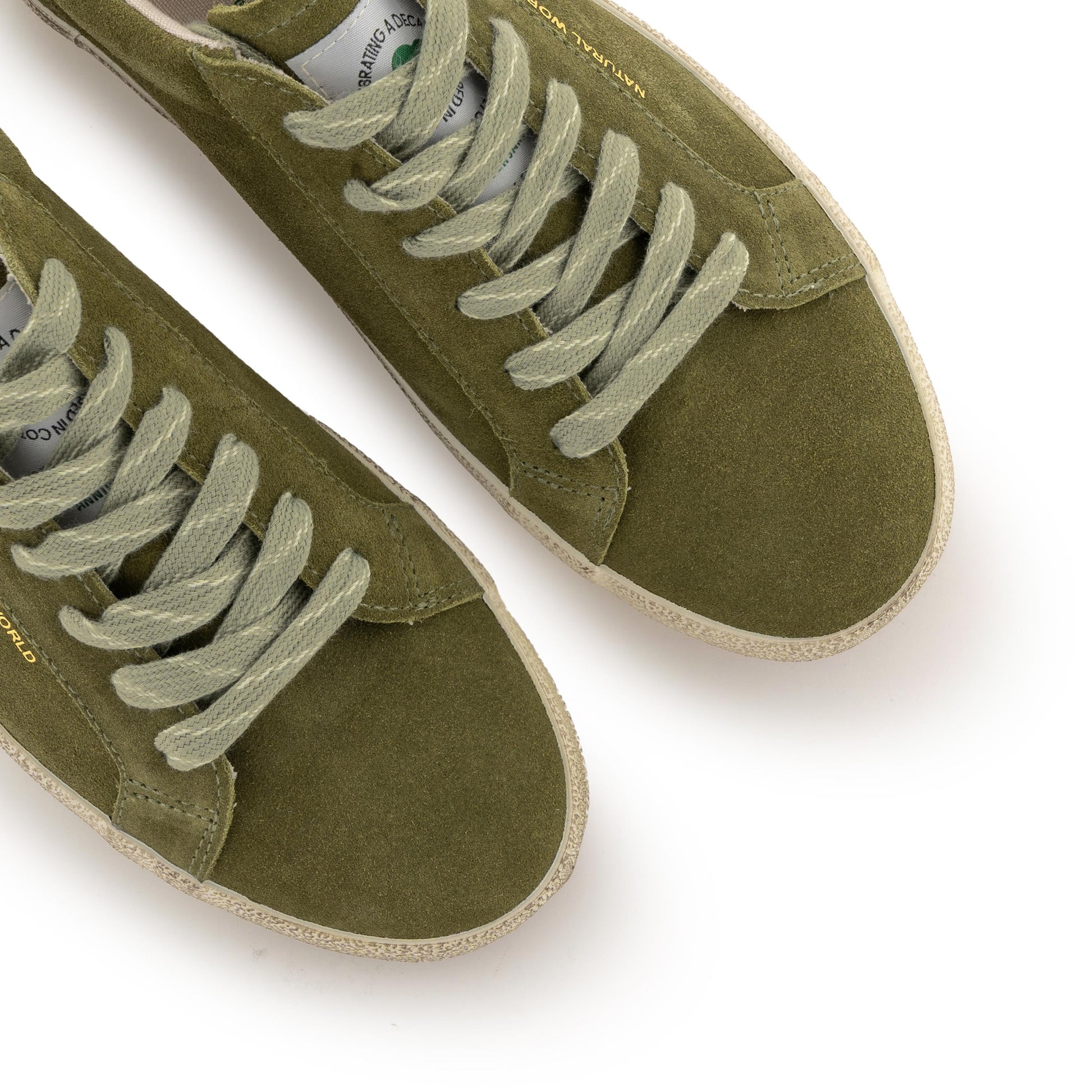 Zapatilla kaki con cordón 9030 de Natural World - 9030-33-6.jpg