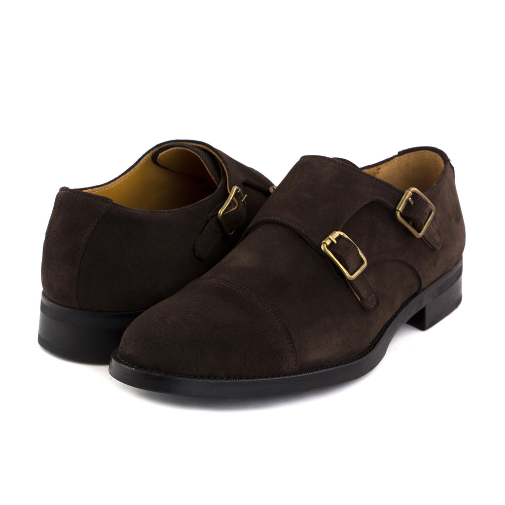Blucher liso elegante ante marrón con hebilla 912082 Jeromín - 912082-26-2.jpg