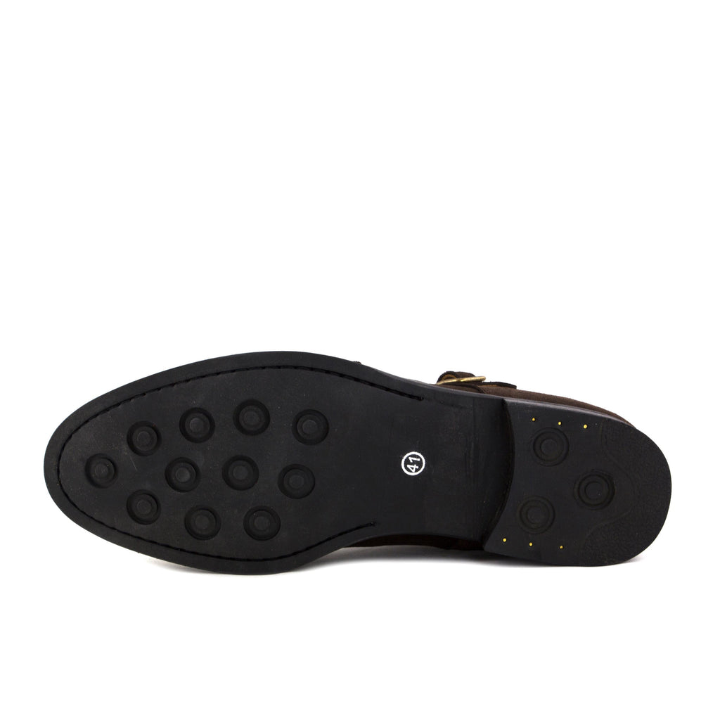 Blucher liso elegante ante marrón con hebilla 912082 Jeromín - 912082-26-5.jpg