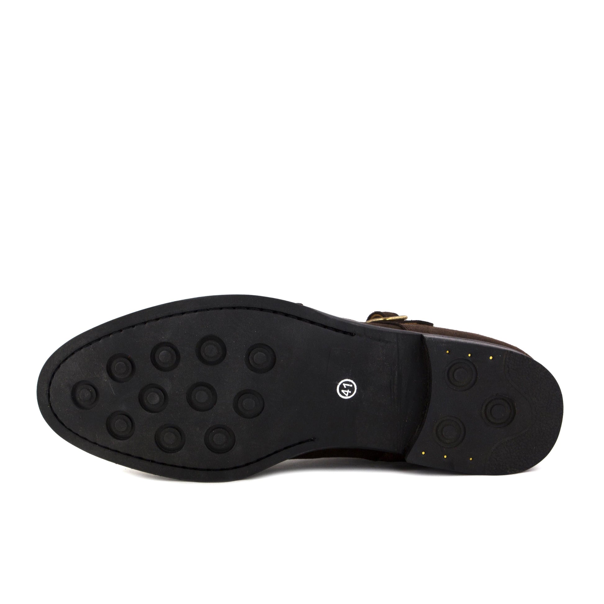 Blucher liso elegante ante marrón con hebilla 912082 Jeromín - 912082-26-5.jpg