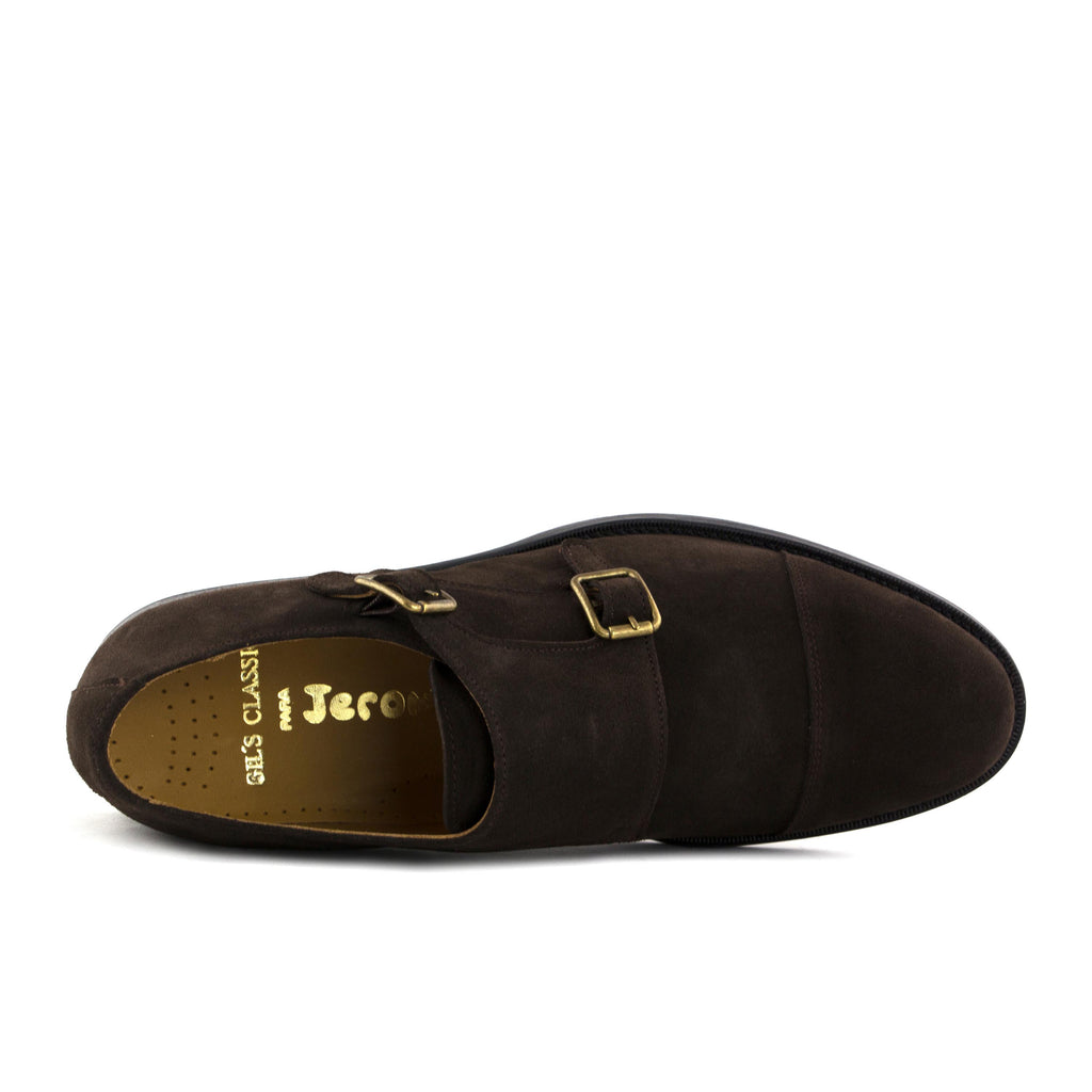 Blucher liso elegante ante marrón con hebilla 912082 Jeromín - 912082-26-6.jpg