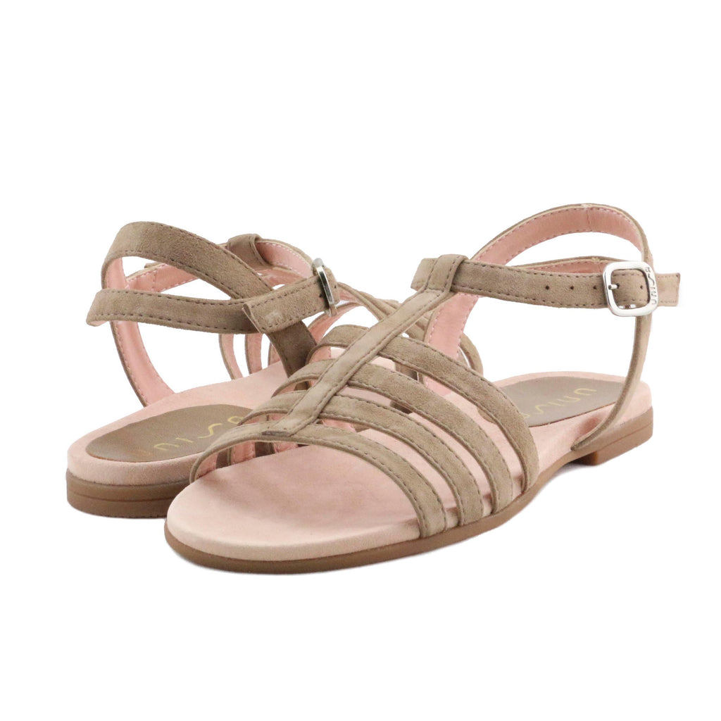 Sandalia plana tostado con hebilla LATINA de Unisa - LATINA-6-2.jpg