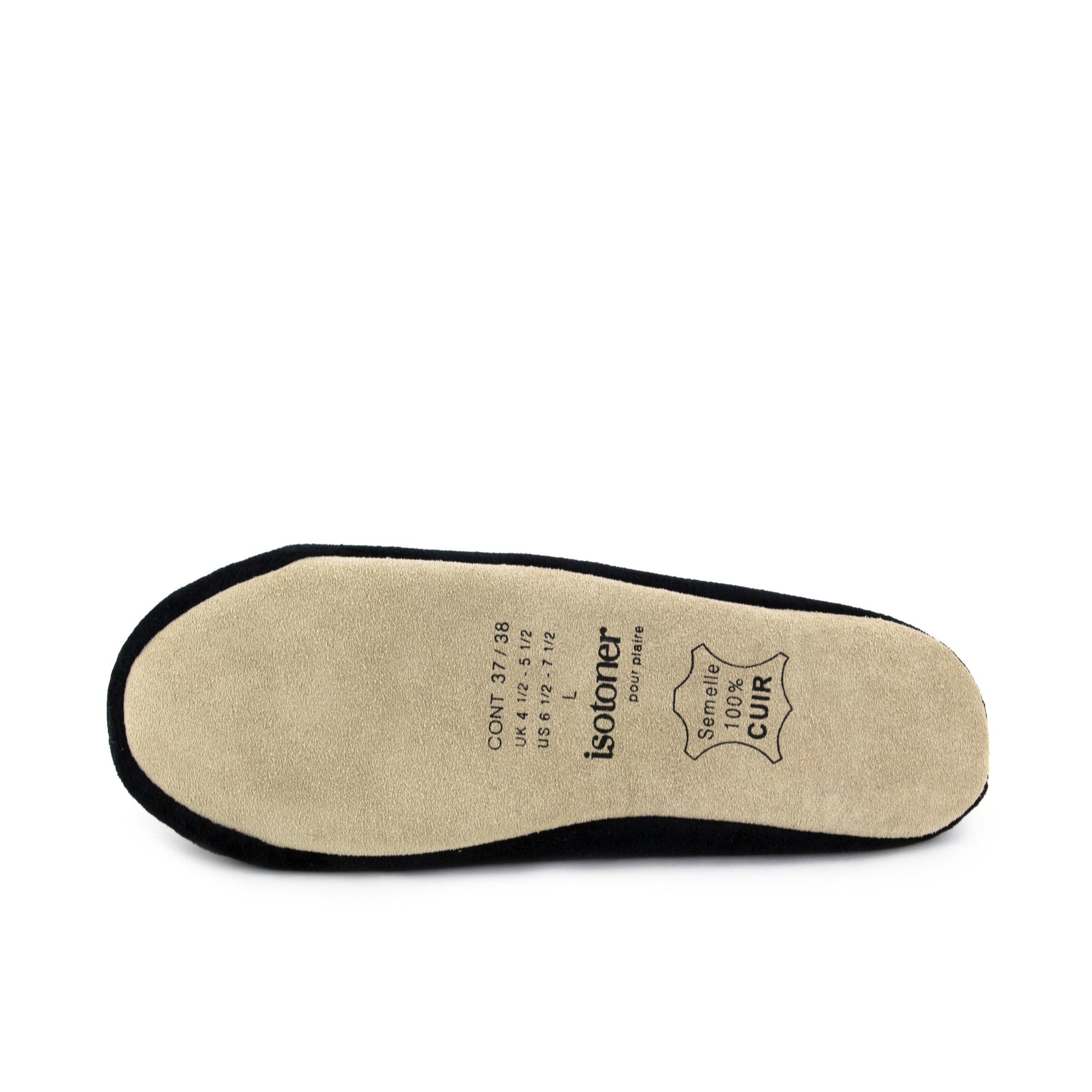 Zapatilla para casa cerrada negro 99083 de Isotoner - 99083-20-5.jpg