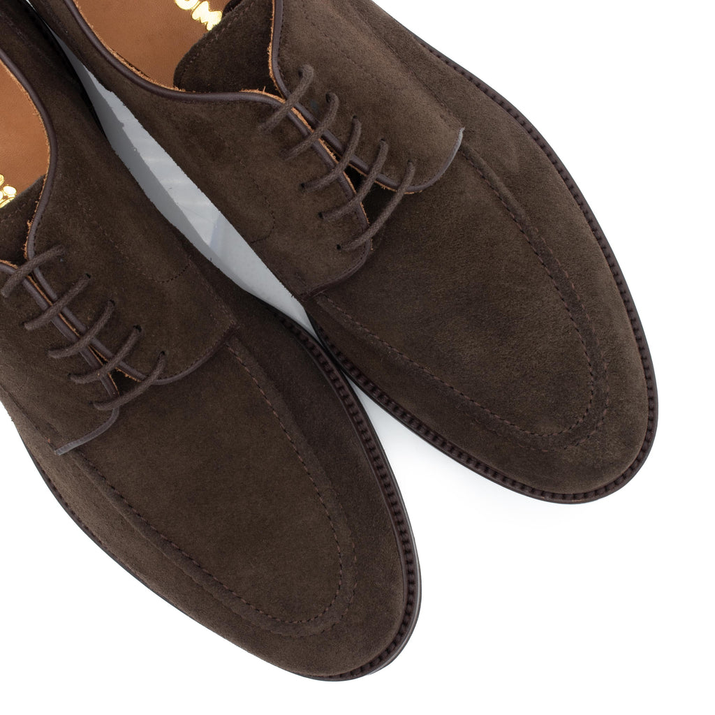 Blucher liso elegante ante marrón con cordón 91E961 Jeromín - 91E961-26-6.jpg