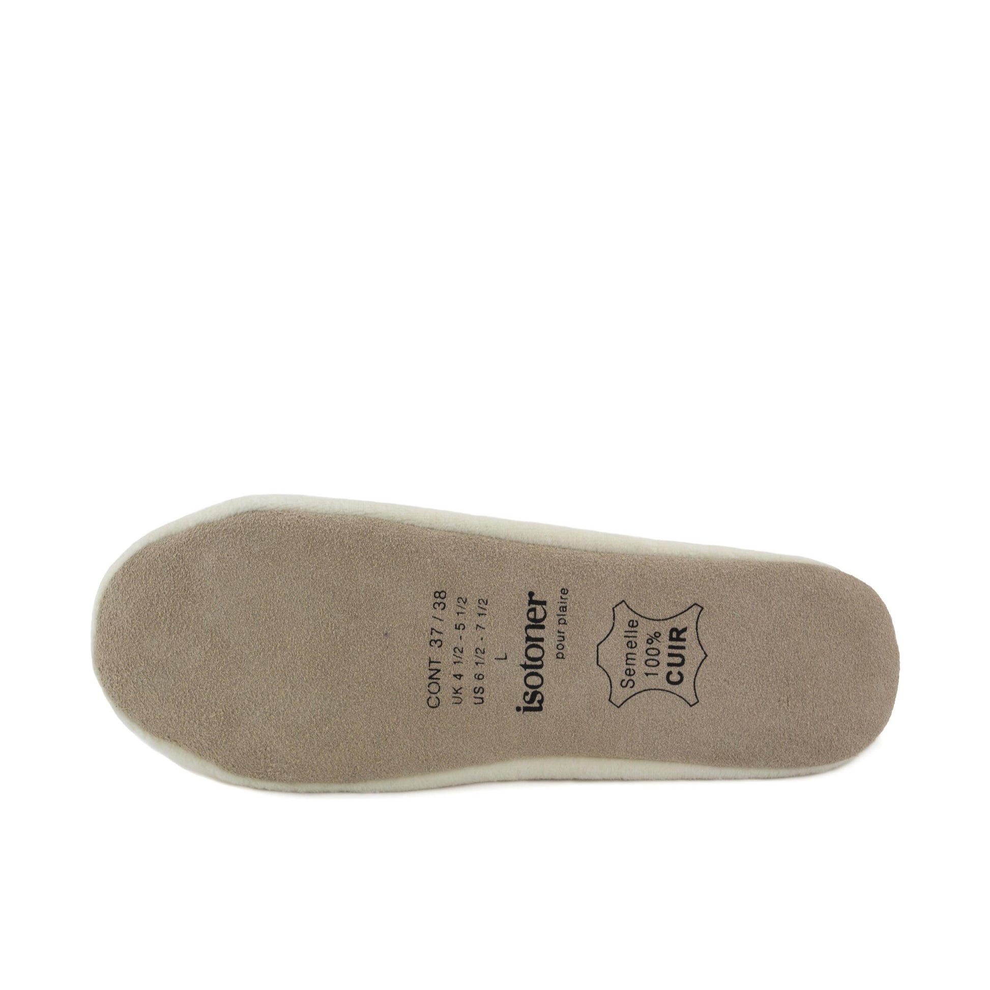 Zapatilla para casa cerrada beige 99083 de Isotoner - 99083-9-5.jpg
