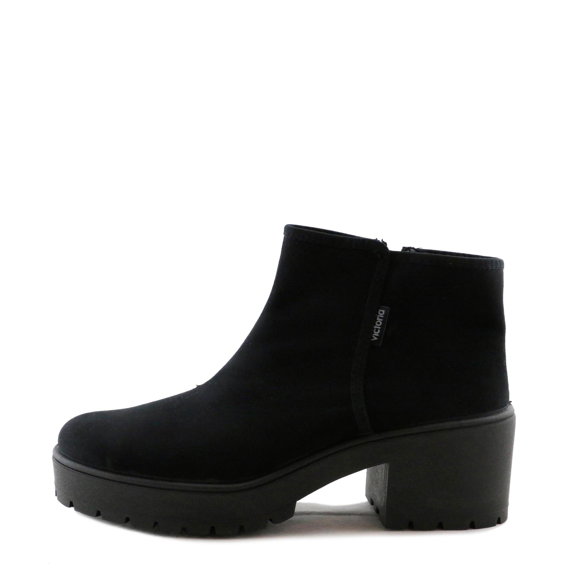 Botín con tacón negro con cremallera 95102 de Victoria - 95102-20-1.jpg