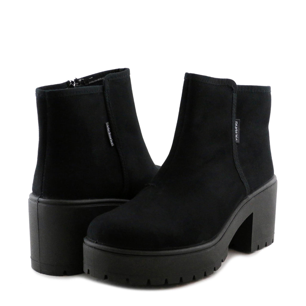 Botín con tacón negro con cremallera 95102 de Victoria - 95102-20-2.jpg