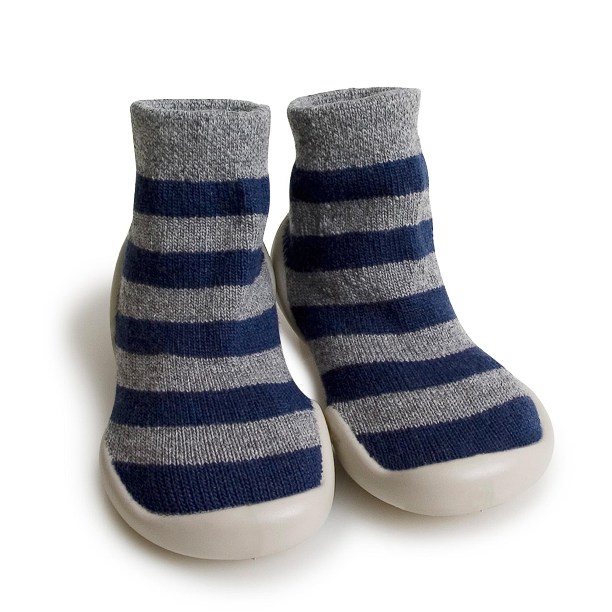 Zapatilla para casa cerrada azul/gris 956C de Collégien - 956C-219-1.jpg