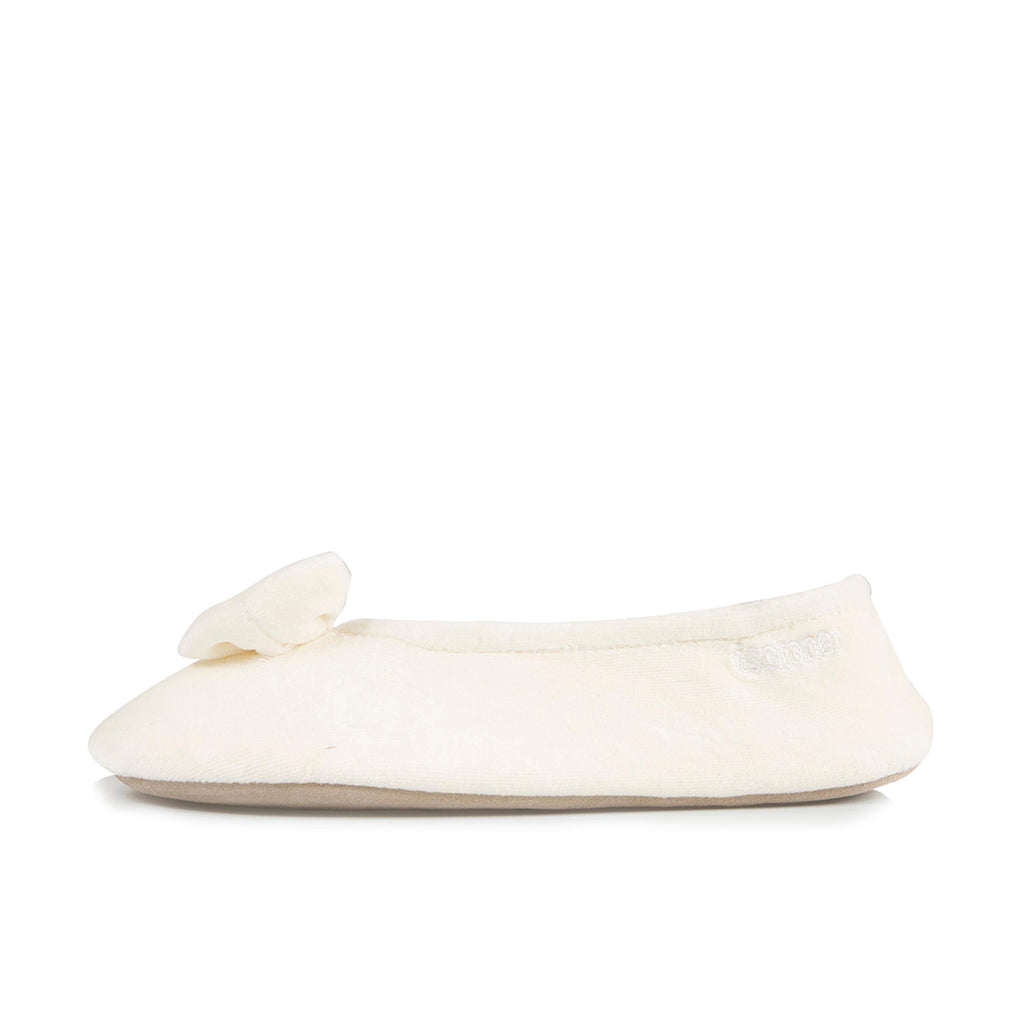 Zapatilla para casa cerrada beige 95991 de Isotoner - 95991-9BRILL-1.jpg