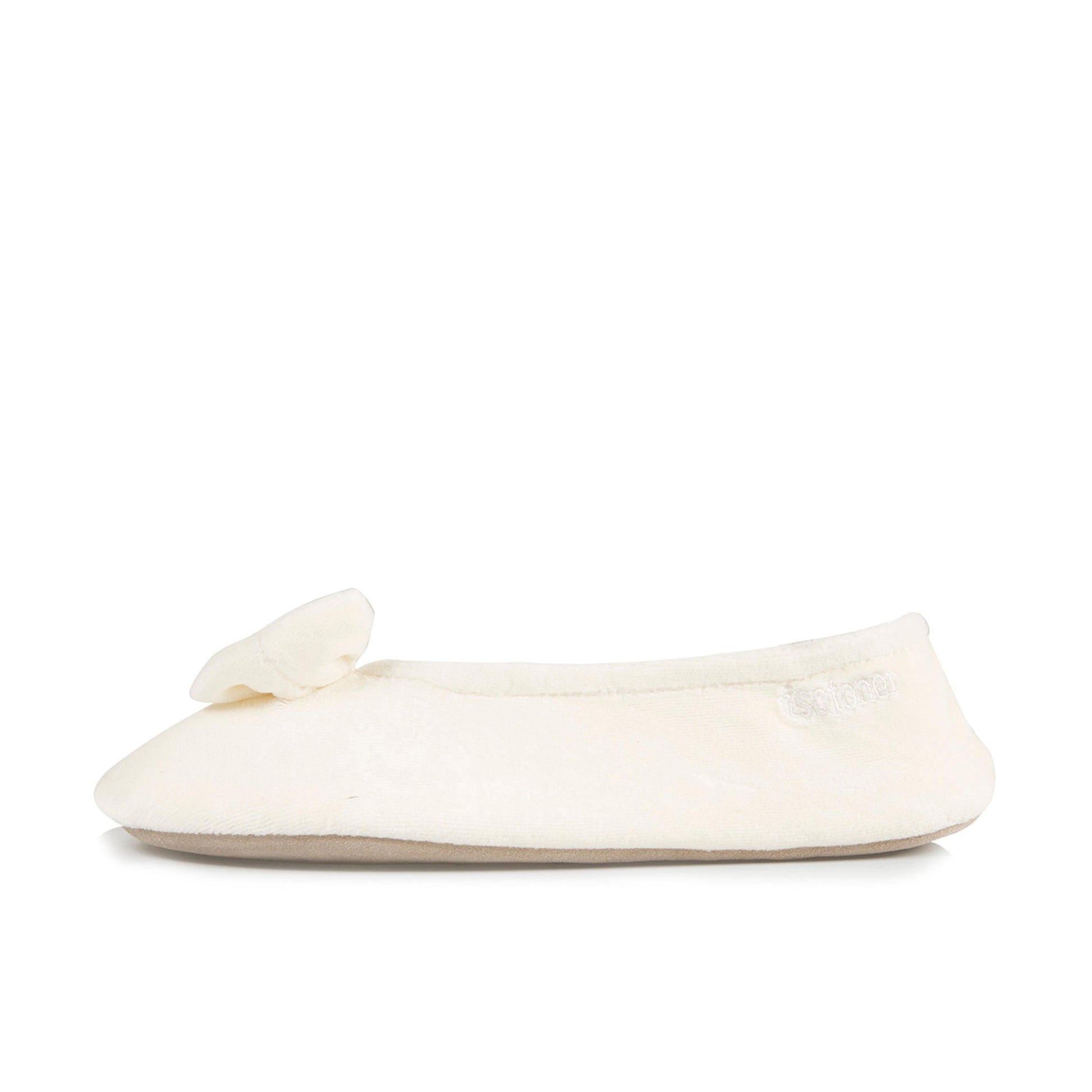 Zapatilla para casa cerrada beige 95991 de Isotoner - 95991-9BRILL-1.jpg