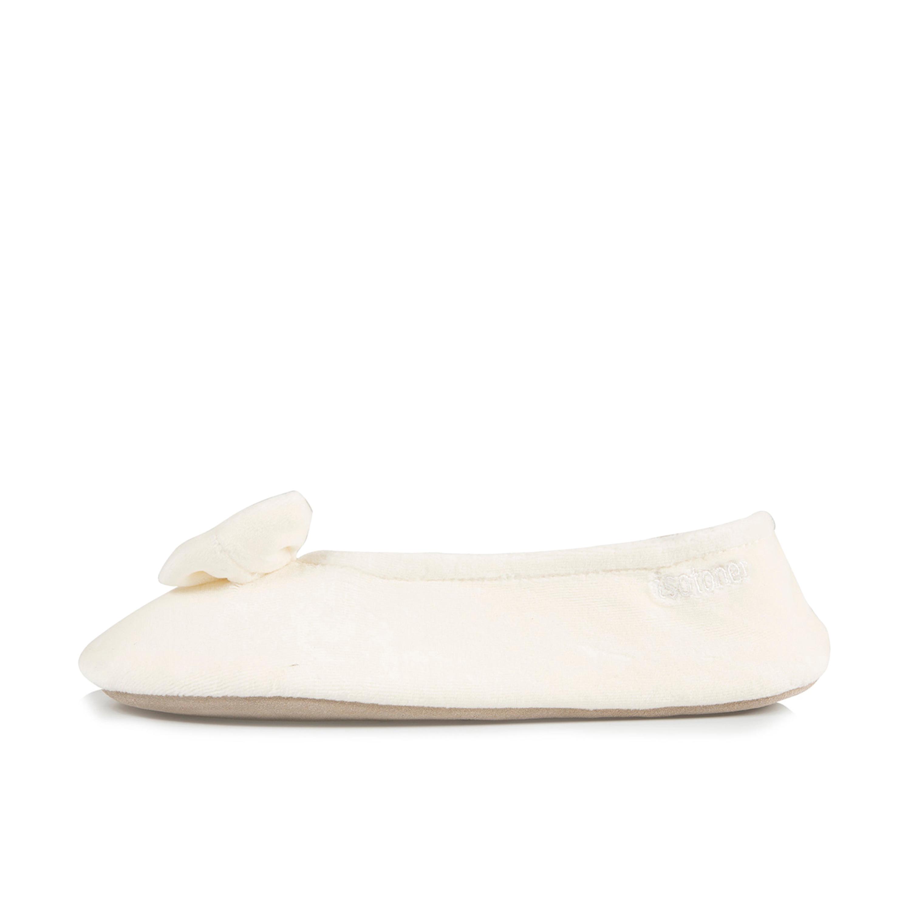 Zapatilla para casa cerrada beige 95991 de Isotoner - 95991-9BRILL-1.jpg