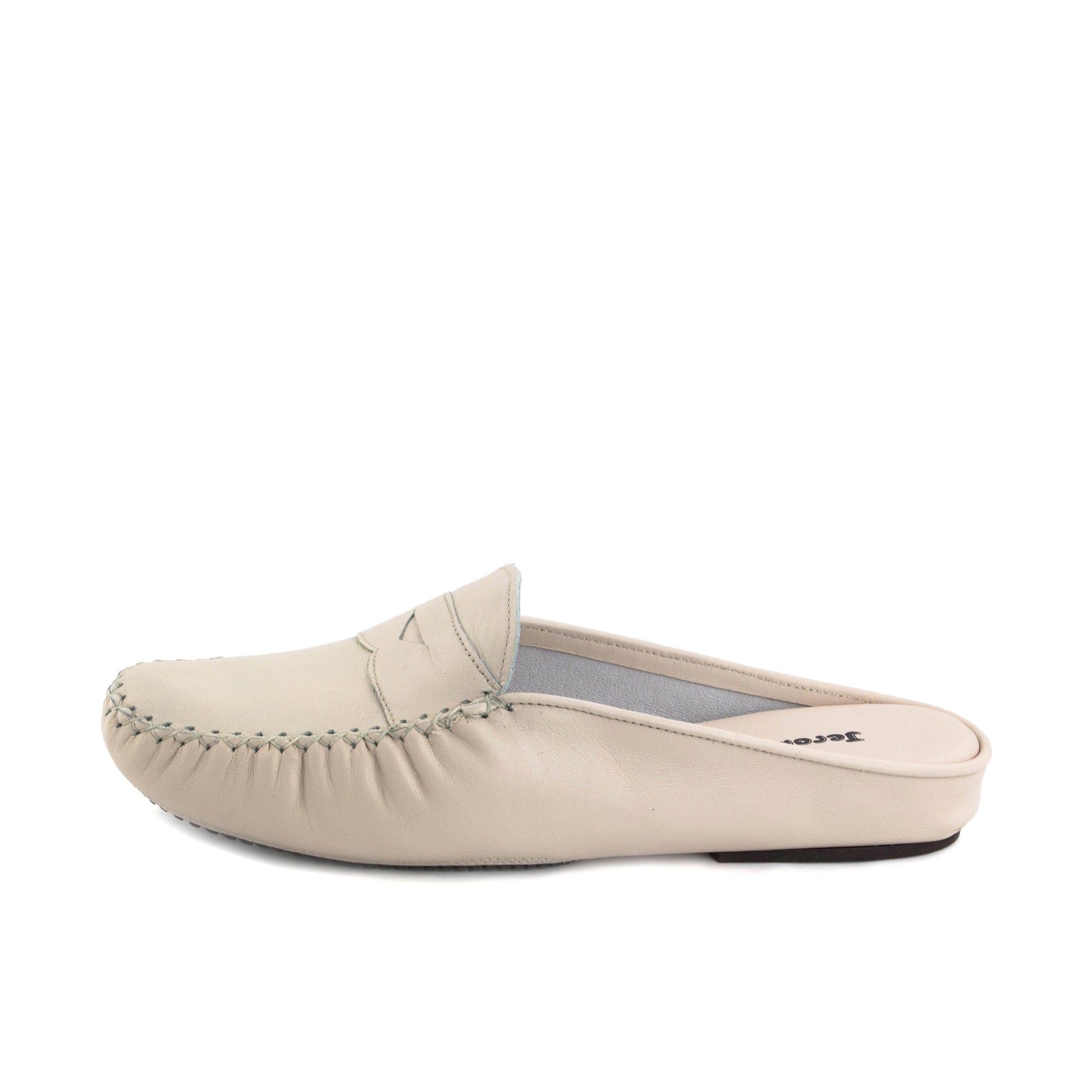 Zapatilla para casa destalonada beige 9603 de Homers - 9603-9-1.jpg