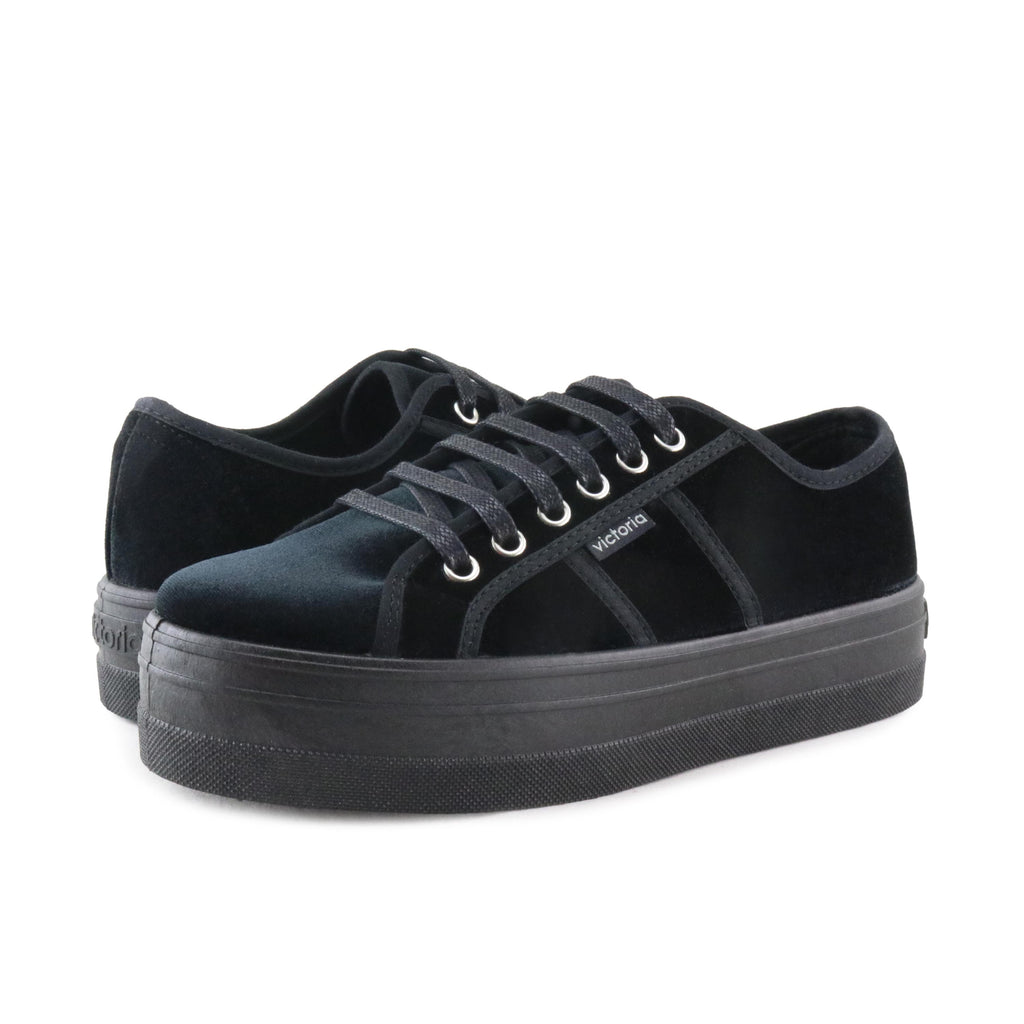 Zapatilla casual negro con cordón 9225 de Victoria - 09225-20-2.jpg