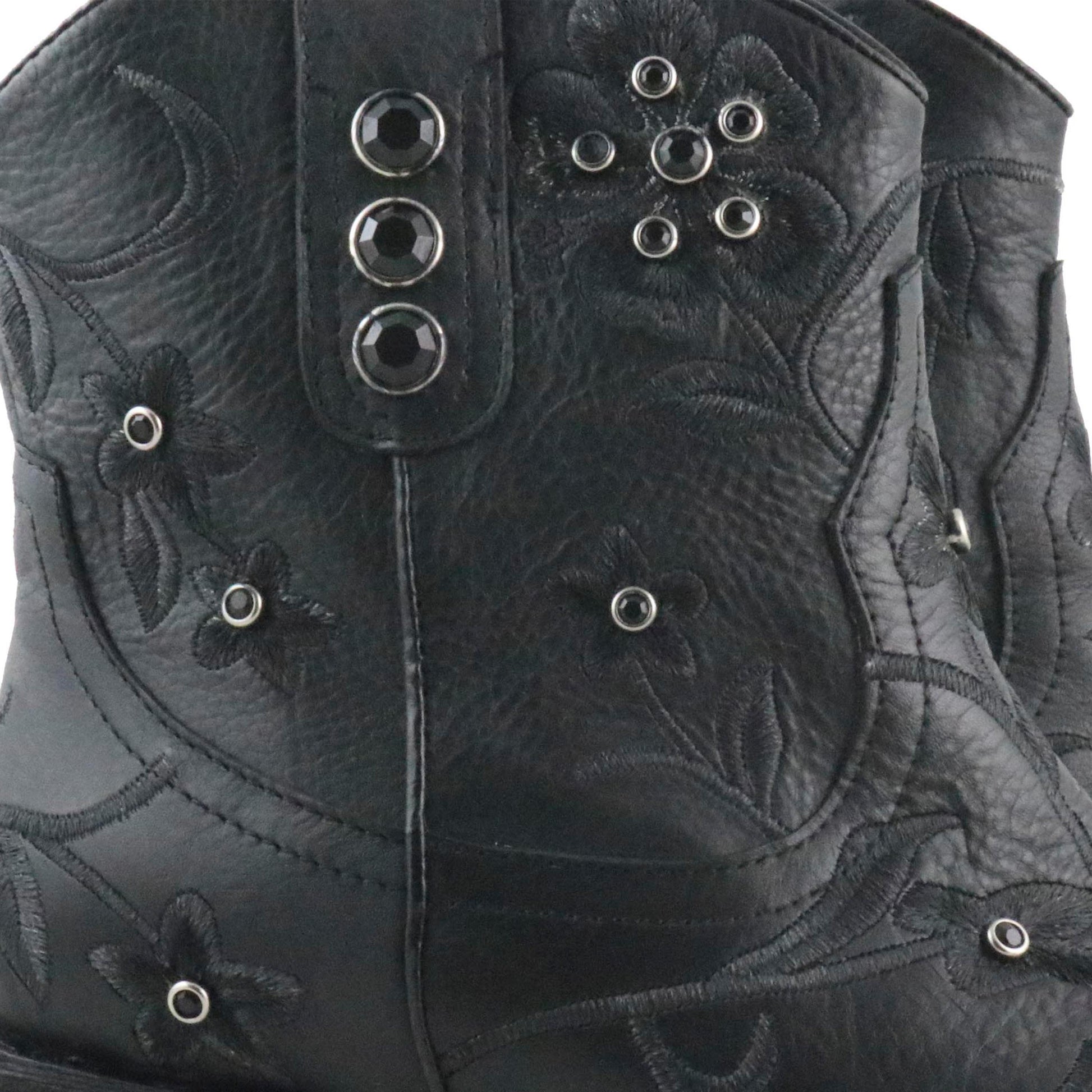 Botín cowboy negro con cremallera RW606 de Pepa & Cris - RW606-20-5.jpg