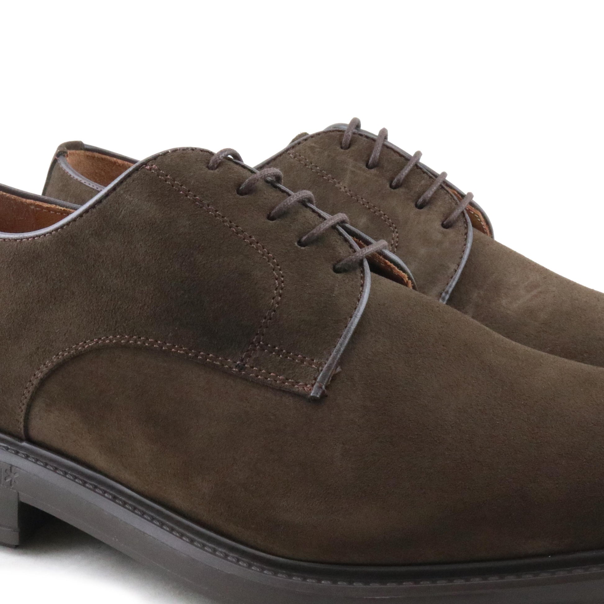 Blucher liso elegante ante marrón con cordón 980442 Jeromín - 980442-26-5.jpg