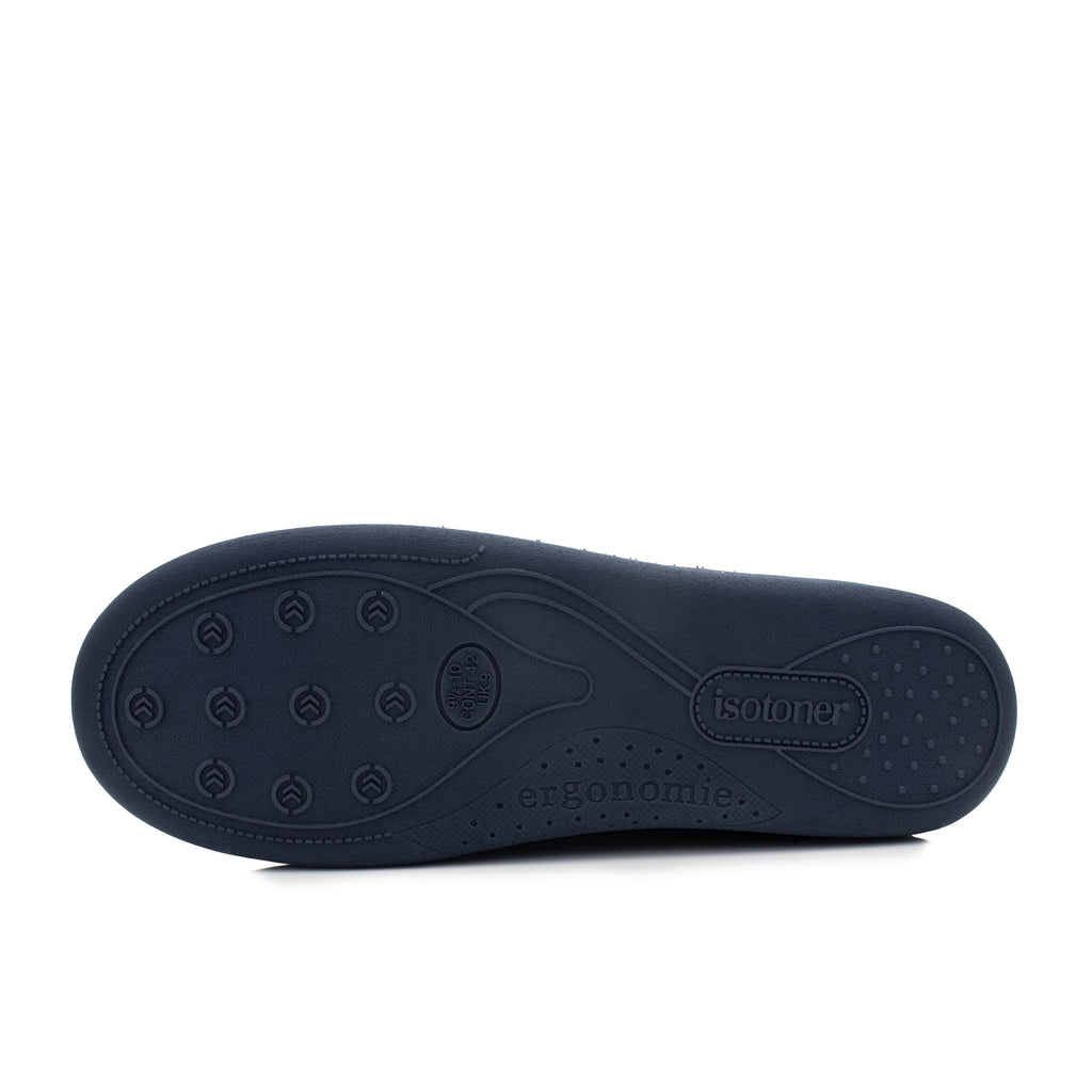 Zapatilla para casa cerrada azul 98095 de Isotoner - 98095-7-4.jpg