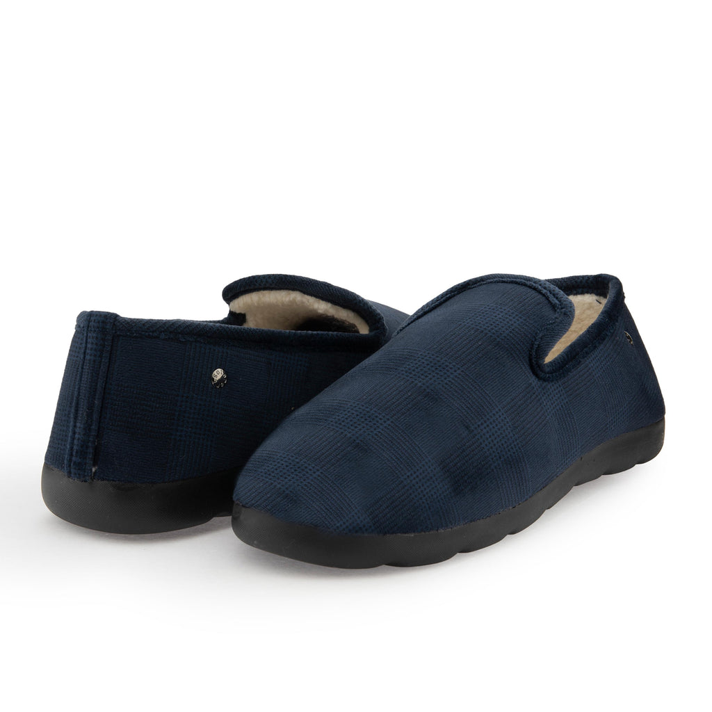 Zapatilla para casa cerrada azul 98121 de Isotoner - 98121-7-2.jpg