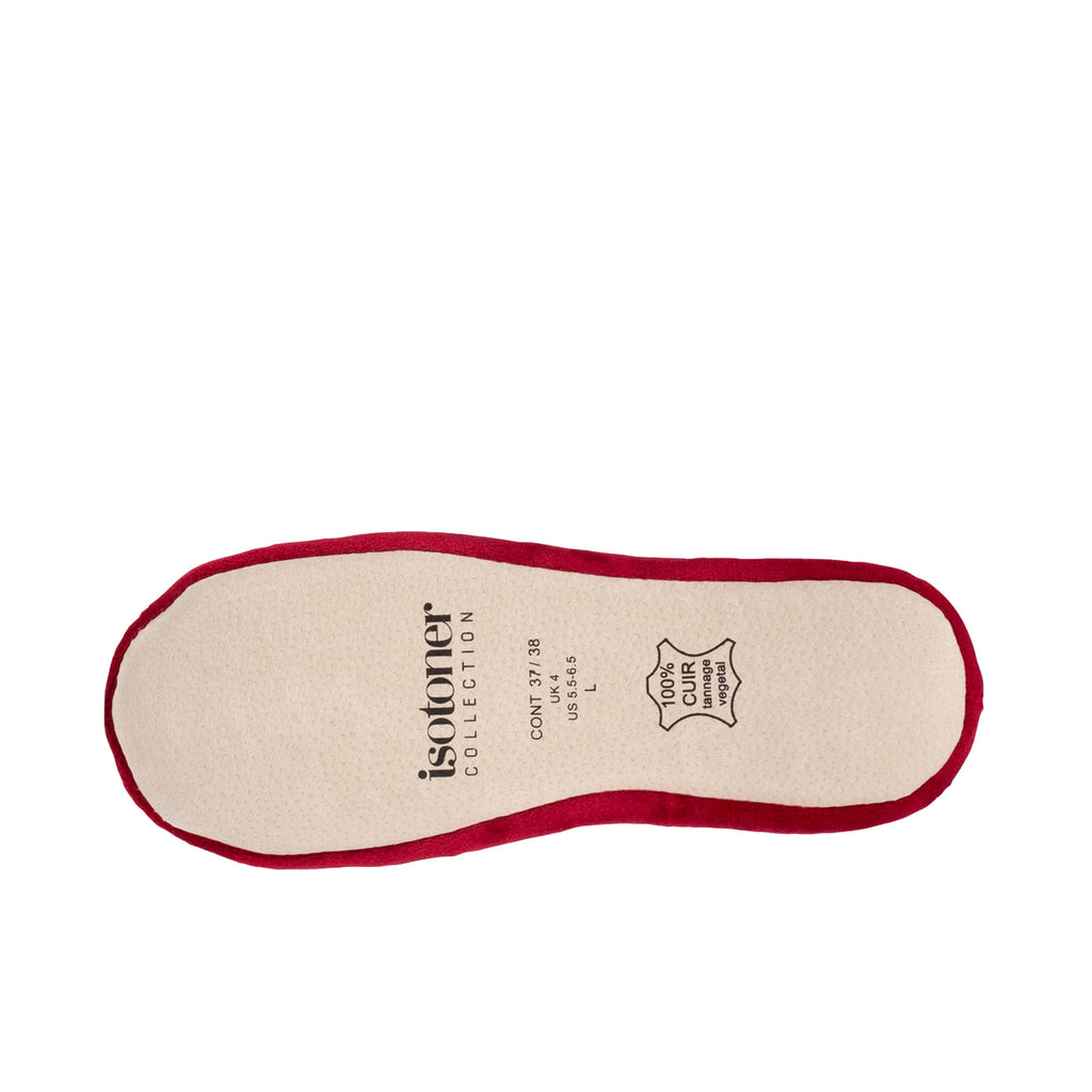 Zapatilla para casa cerrada burdeos 99338 de Isotoner - 99338-13-4.jpg