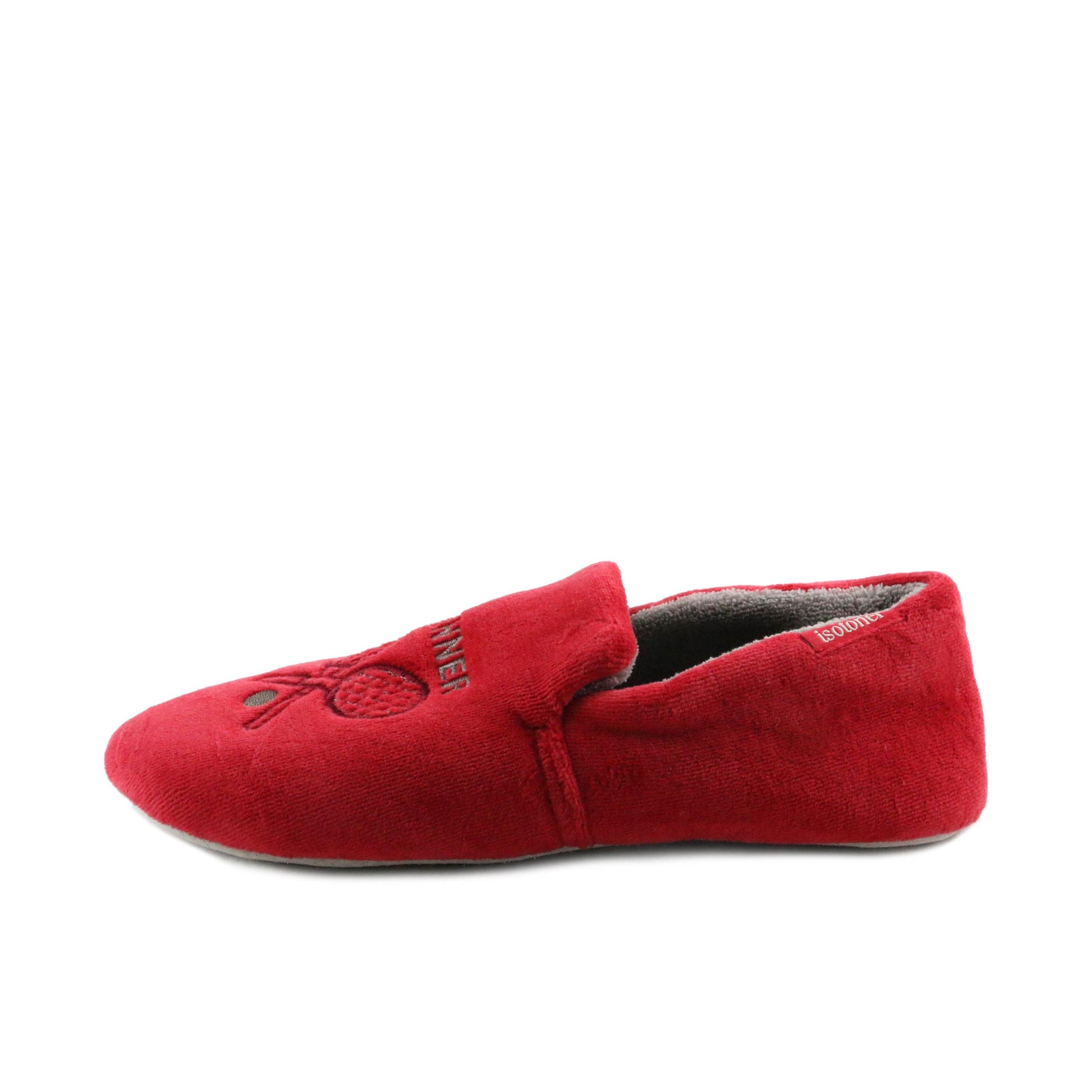 Zapatilla para casa cerrada rojo 99376 de Isotoner - 99376-11-1.jpg