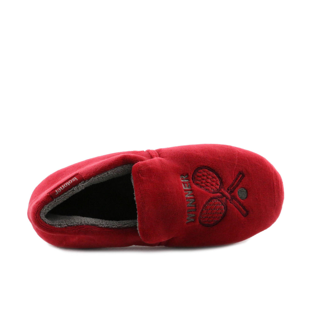Zapatilla para casa cerrada rojo 99376 de Isotoner - 99376-11-5.jpg