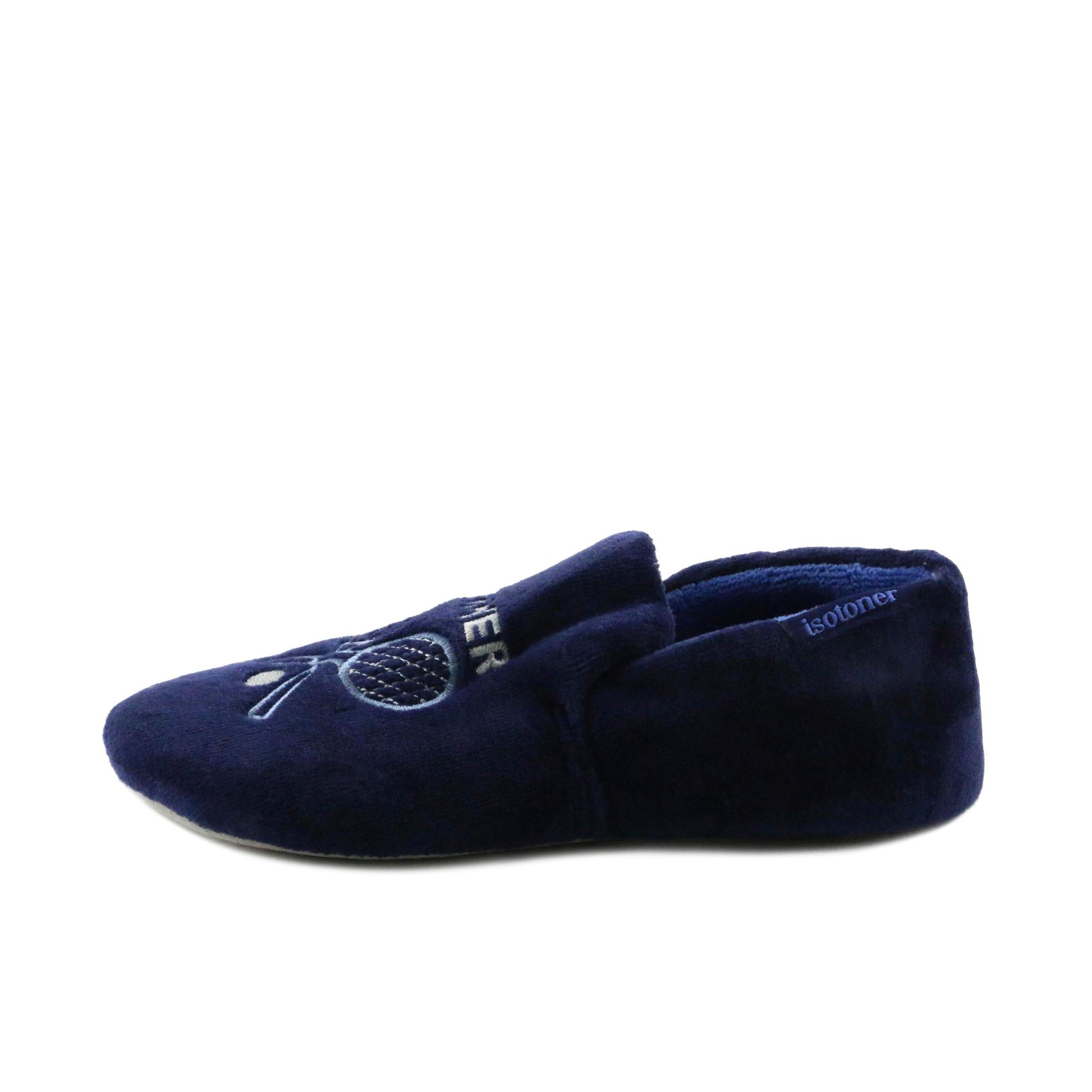 Zapatilla para casa cerrada azul 99376 de Isotoner - 99376-7-1.jpg